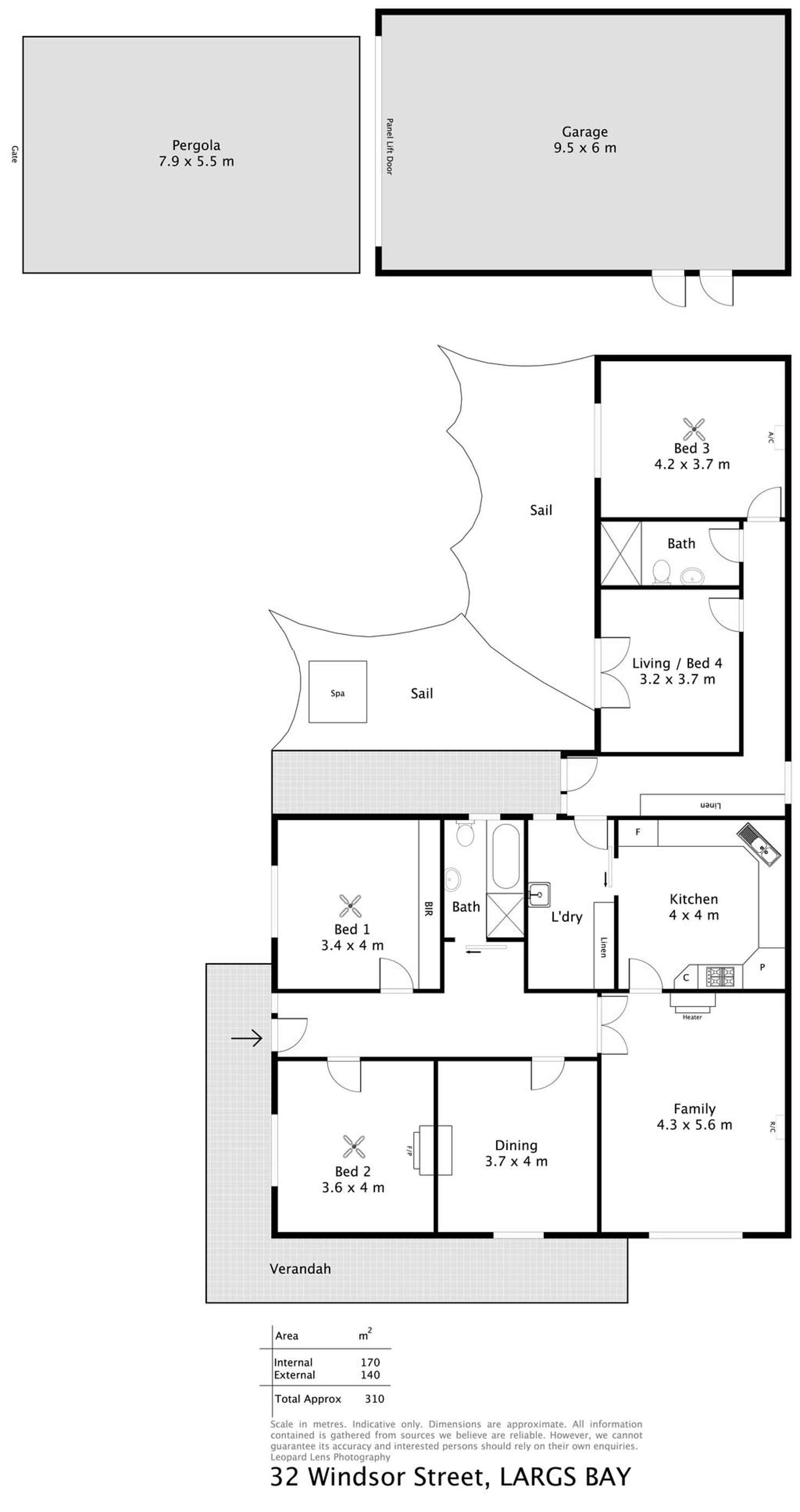 Floorplan of Homely house listing, 32 Windsor Street, Largs Bay SA 5016