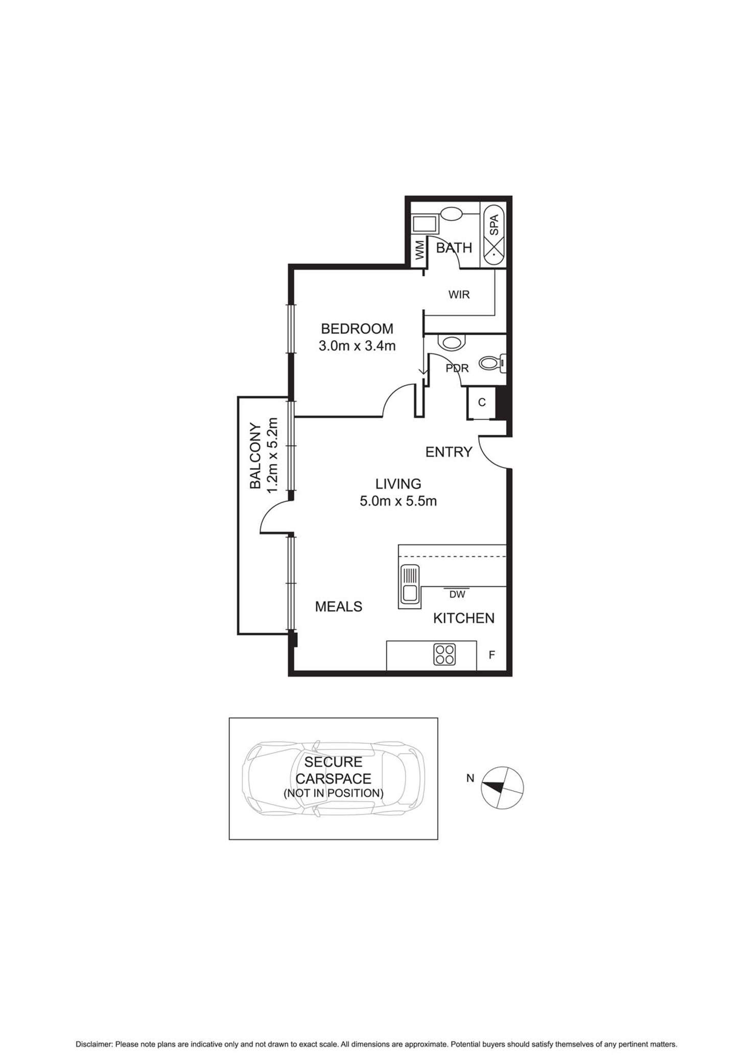 Floorplan of Homely apartment listing, 505/598 St Kilda Road, Melbourne VIC 3004