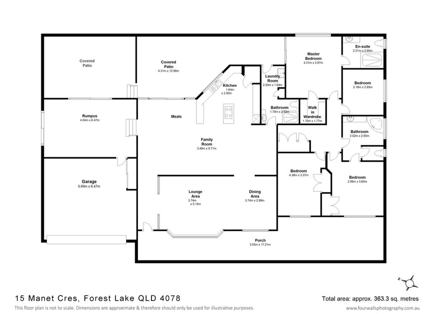 Floorplan of Homely house listing, 15 Manet Crescent, Forest Lake QLD 4078
