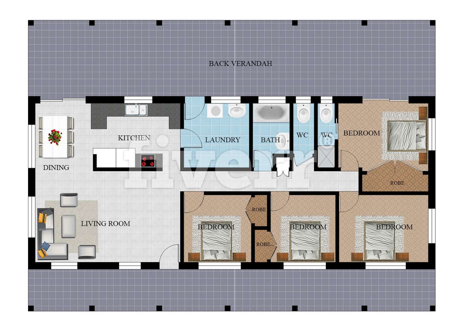 Floorplan of Homely house listing, 2 Gum Court, Bushland Beach QLD 4818