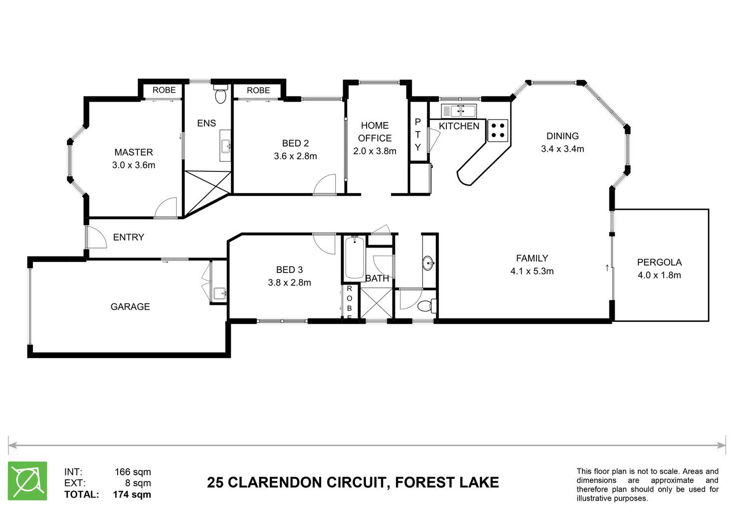 Floorplan of Homely house listing, 25 Clarendon Circuit, Forest Lake QLD 4078