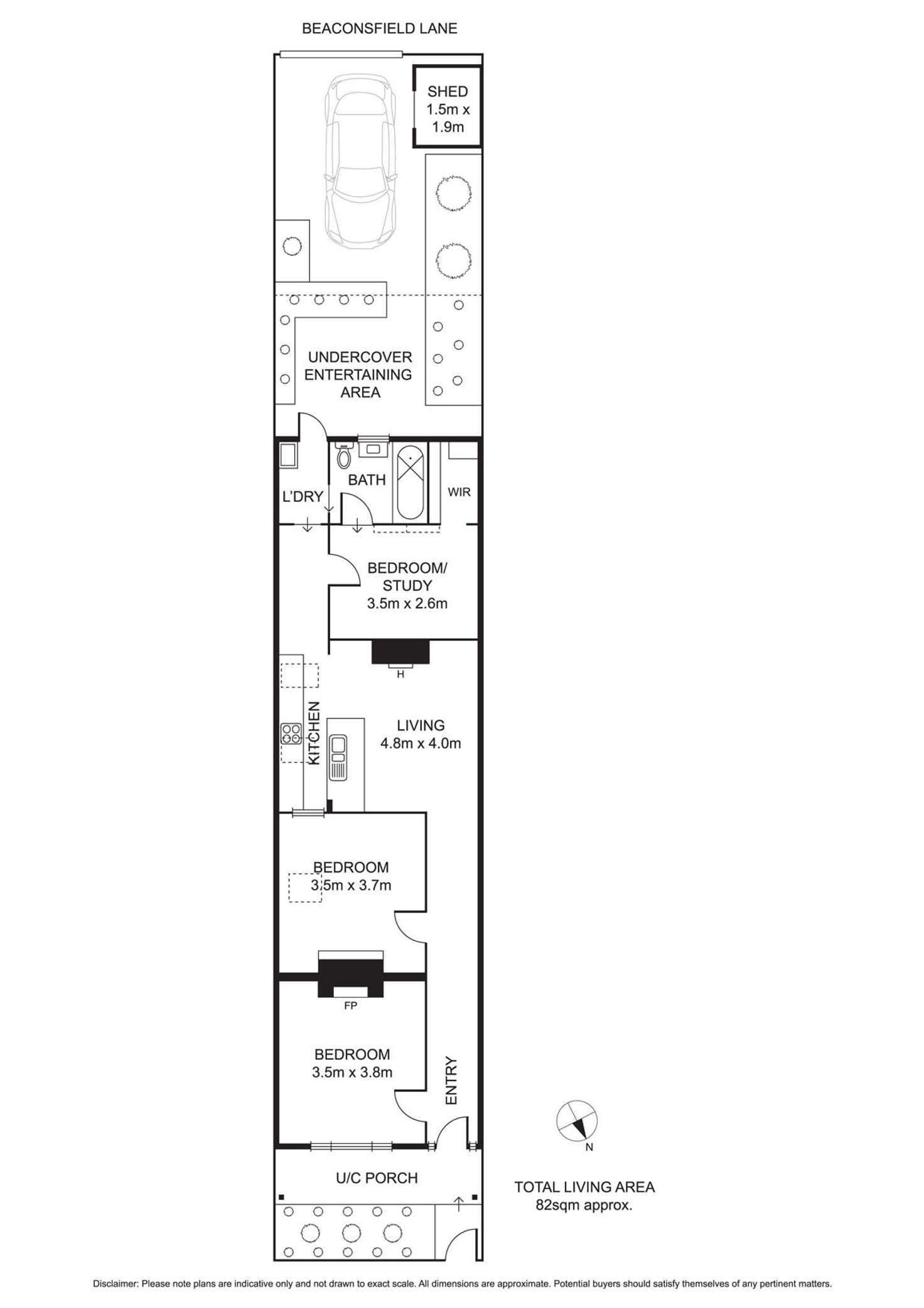 Floorplan of Homely house listing, 80 Reed Street, Albert Park VIC 3206