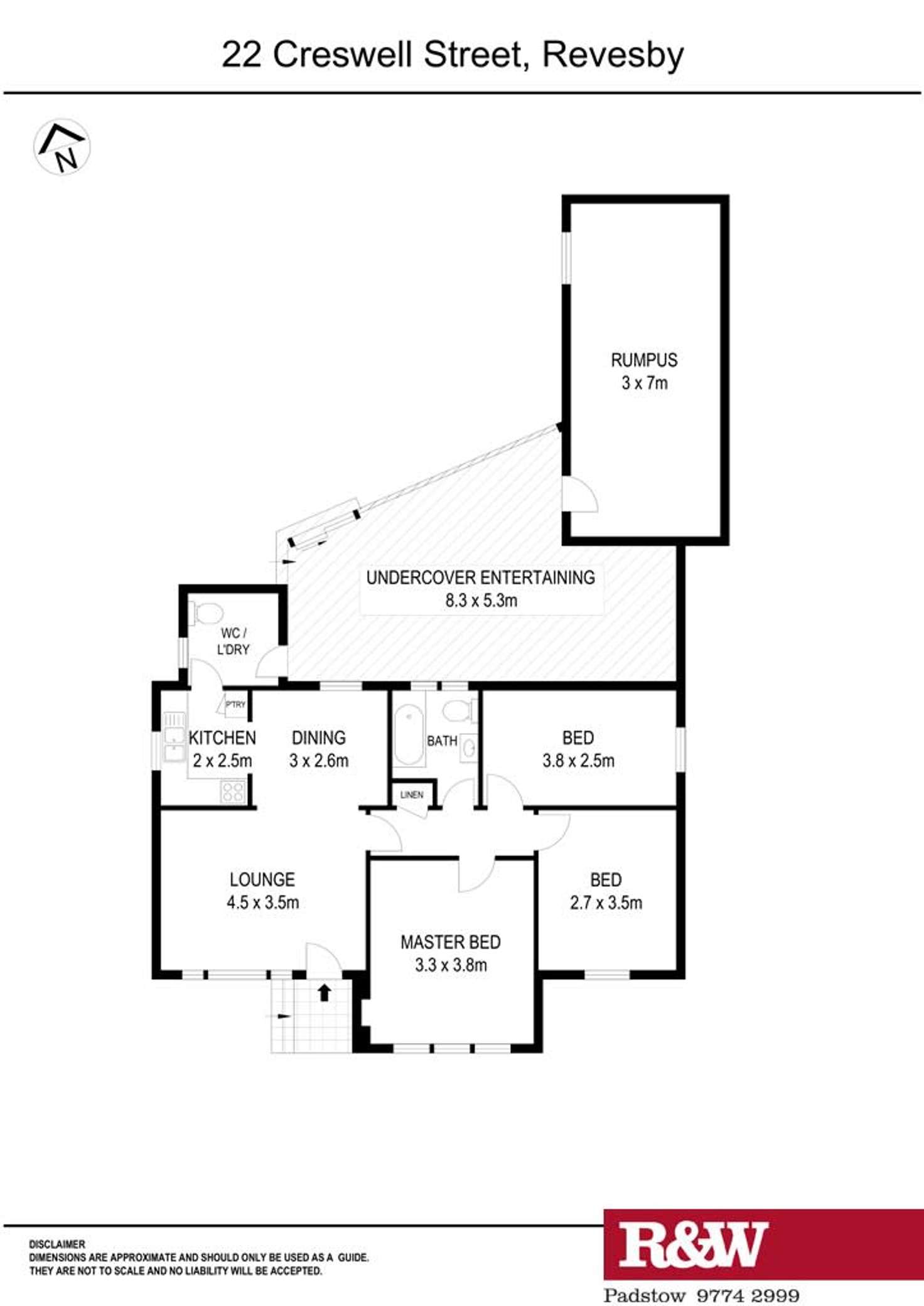 Floorplan of Homely house listing, 22 Creswell Street, Revesby NSW 2212