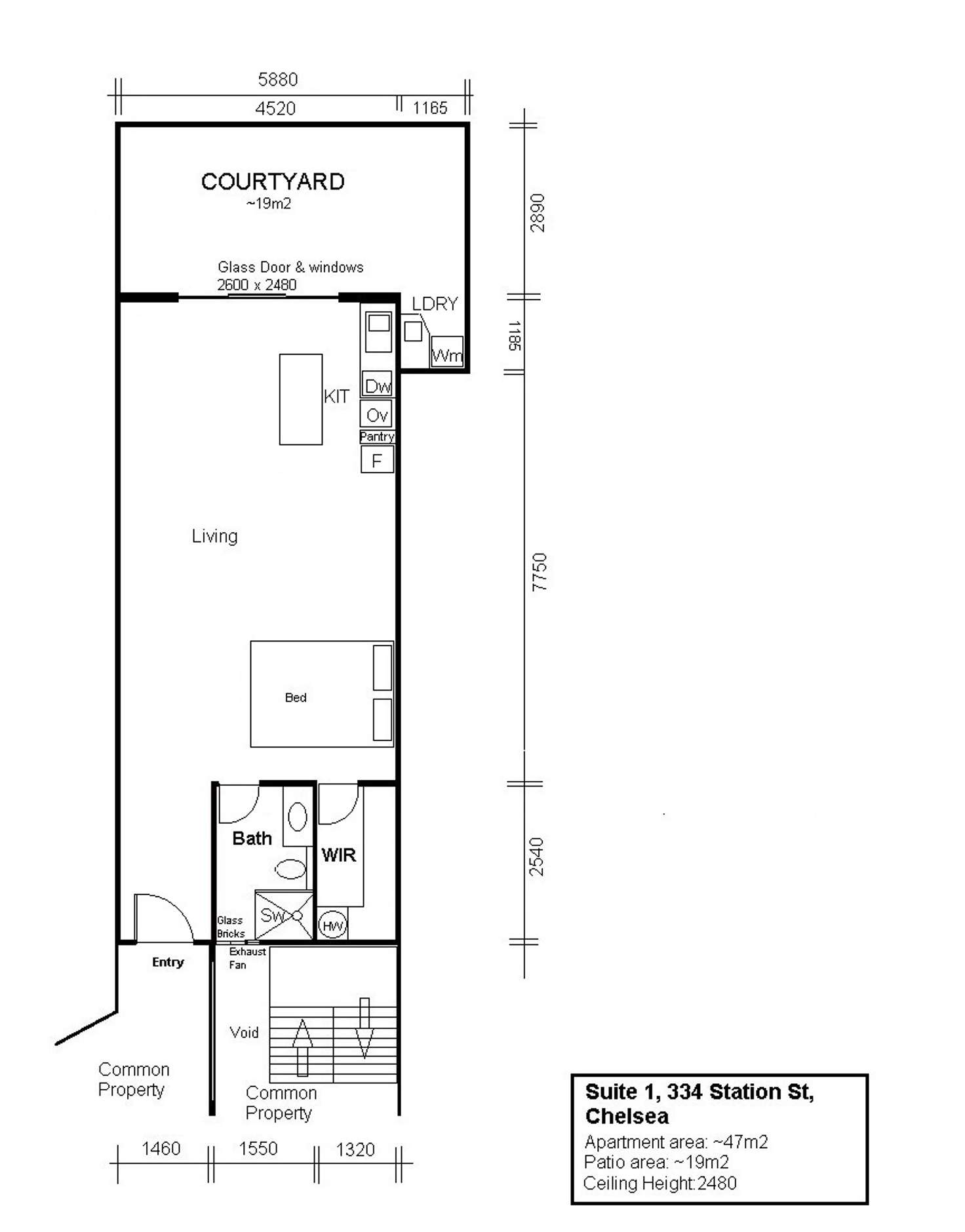 Floorplan of Homely apartment listing, 1A/334-339 Station Street, Chelsea VIC 3196
