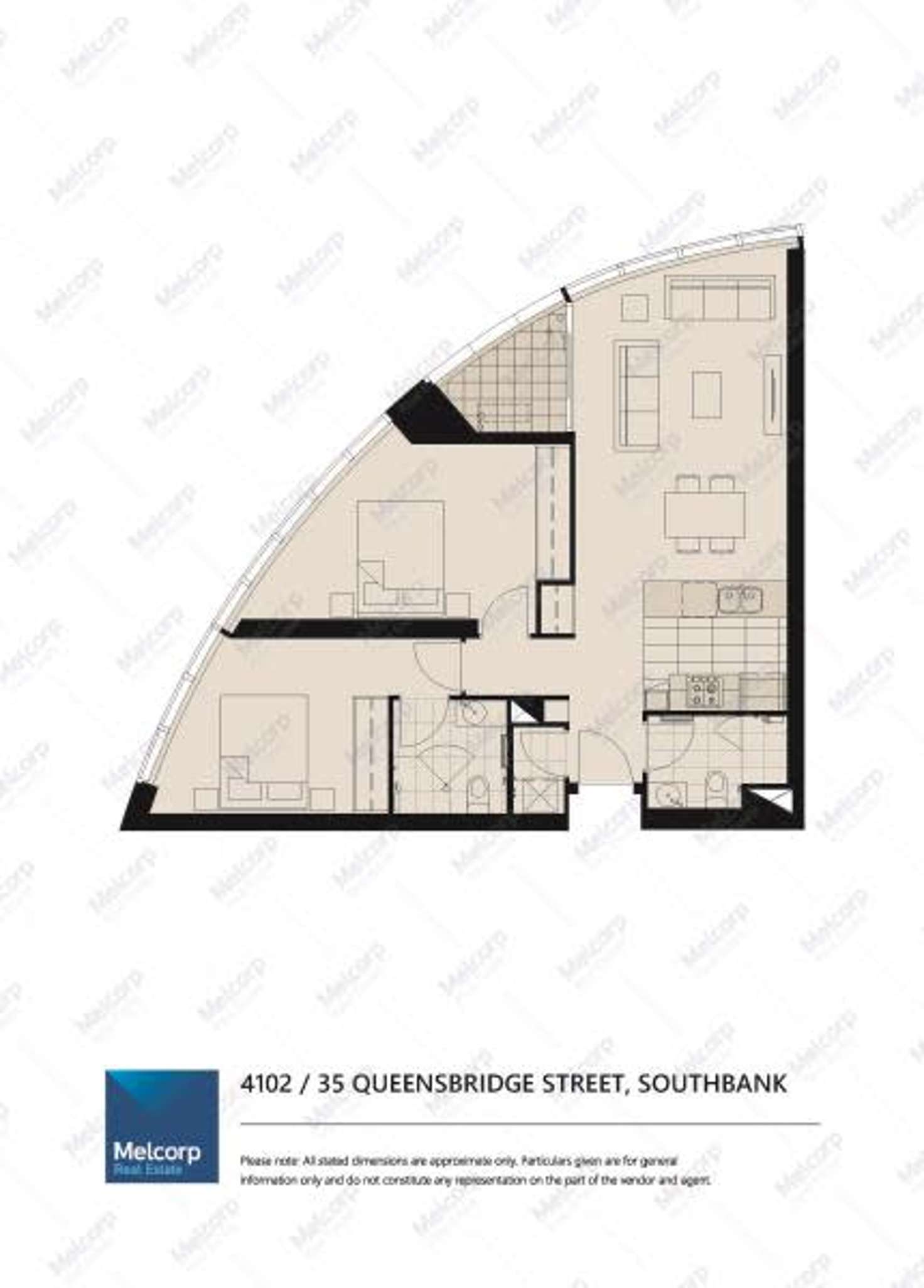 Floorplan of Homely apartment listing, 4102/35 Queensbridge Street, Southbank VIC 3006