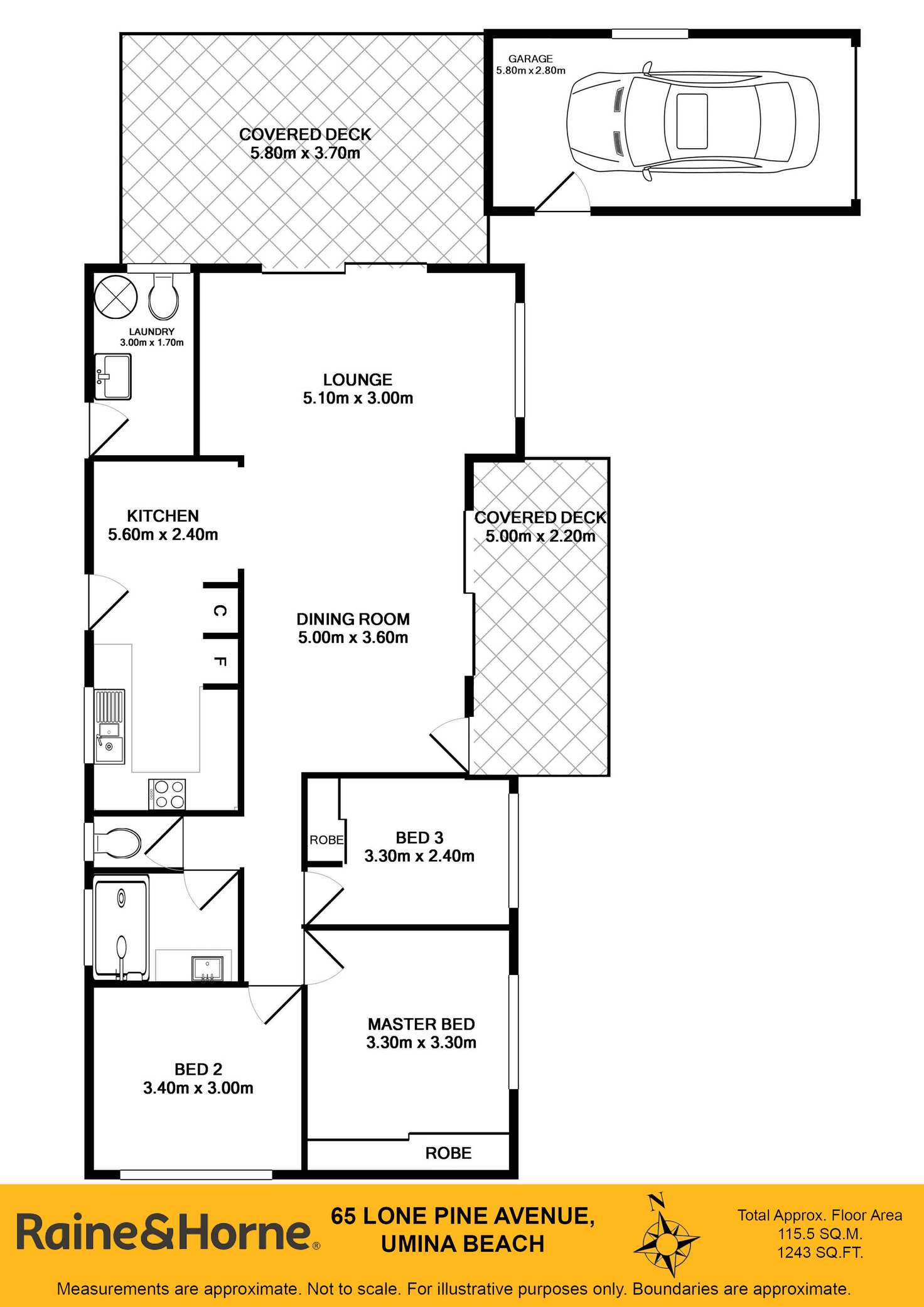 Floorplan of Homely house listing, 65 Lone Pine Avenue, Umina Beach NSW 2257