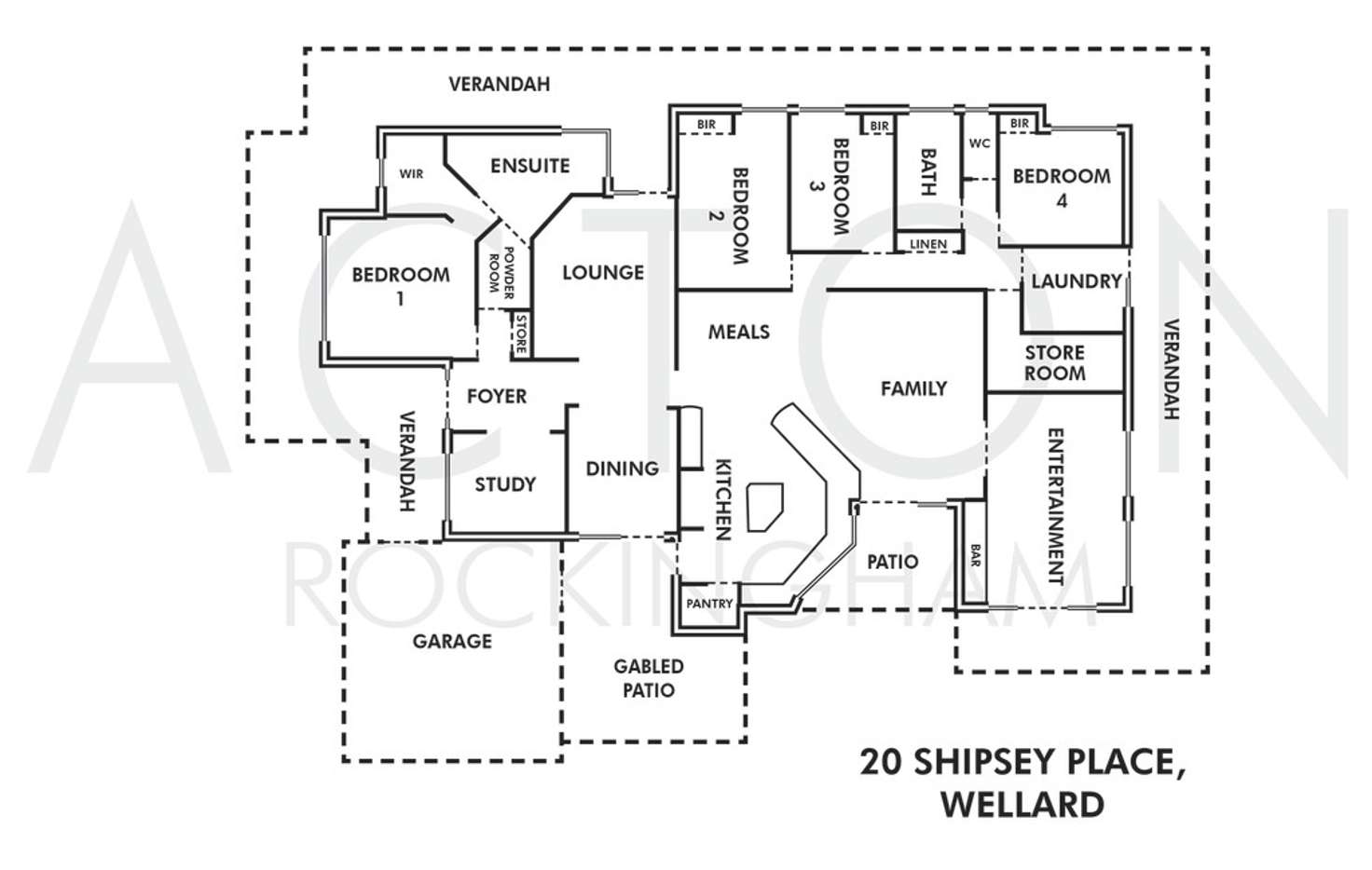 Floorplan of Homely house listing, 20 Shipsey Place, Wellard WA 6170