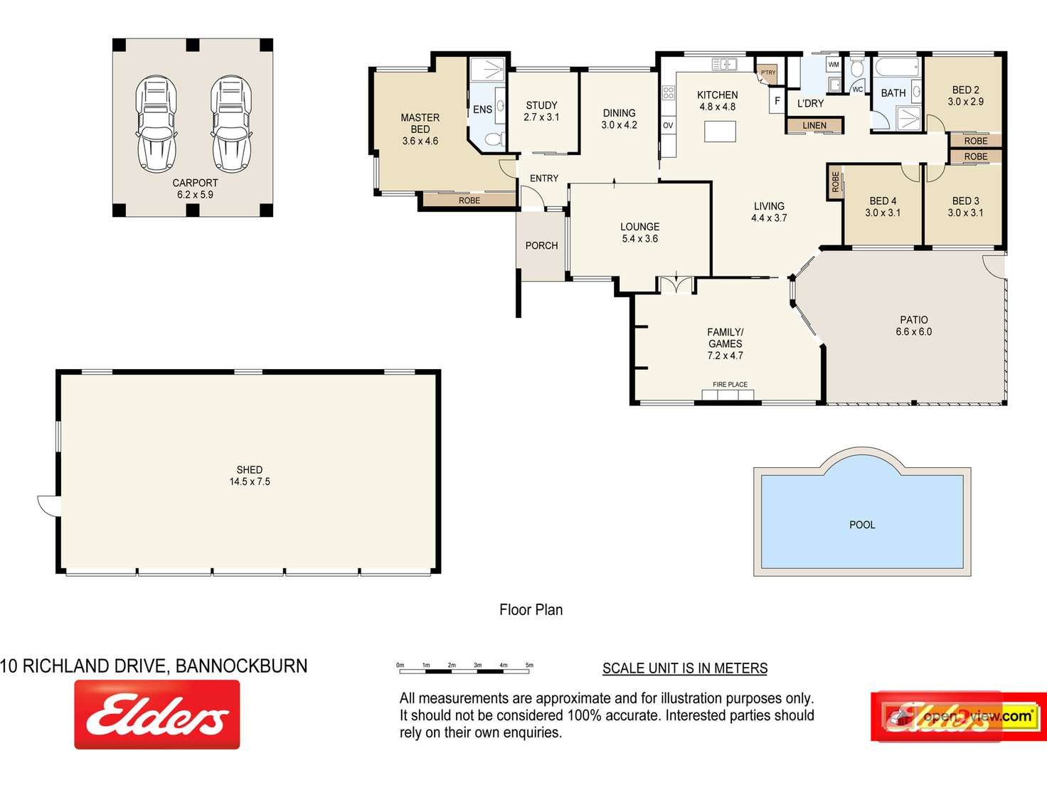 Floorplan of Homely house listing, 10 Richland Drive, Bannockburn QLD 4207