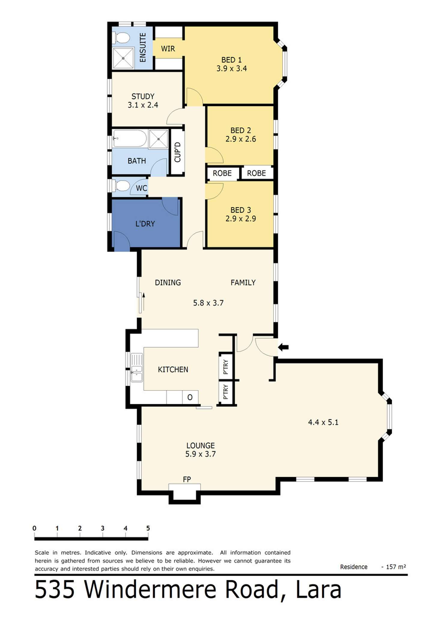 Floorplan of Homely house listing, 535 Windermere Road, Lara VIC 3212