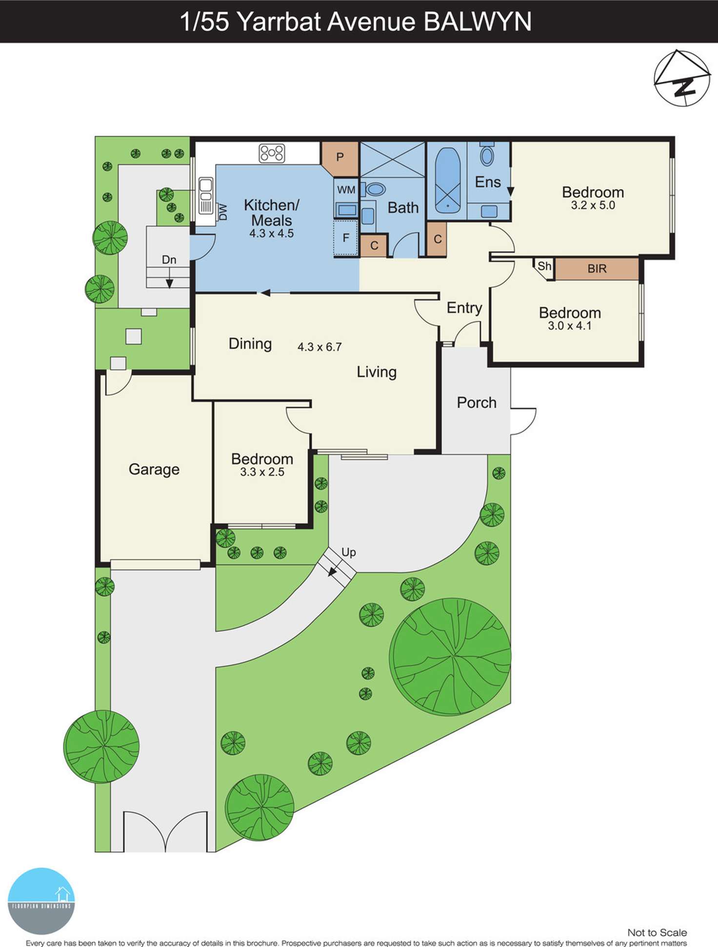 Floorplan of Homely unit listing, 1/55 Yarrbat Avenue, Balwyn VIC 3103