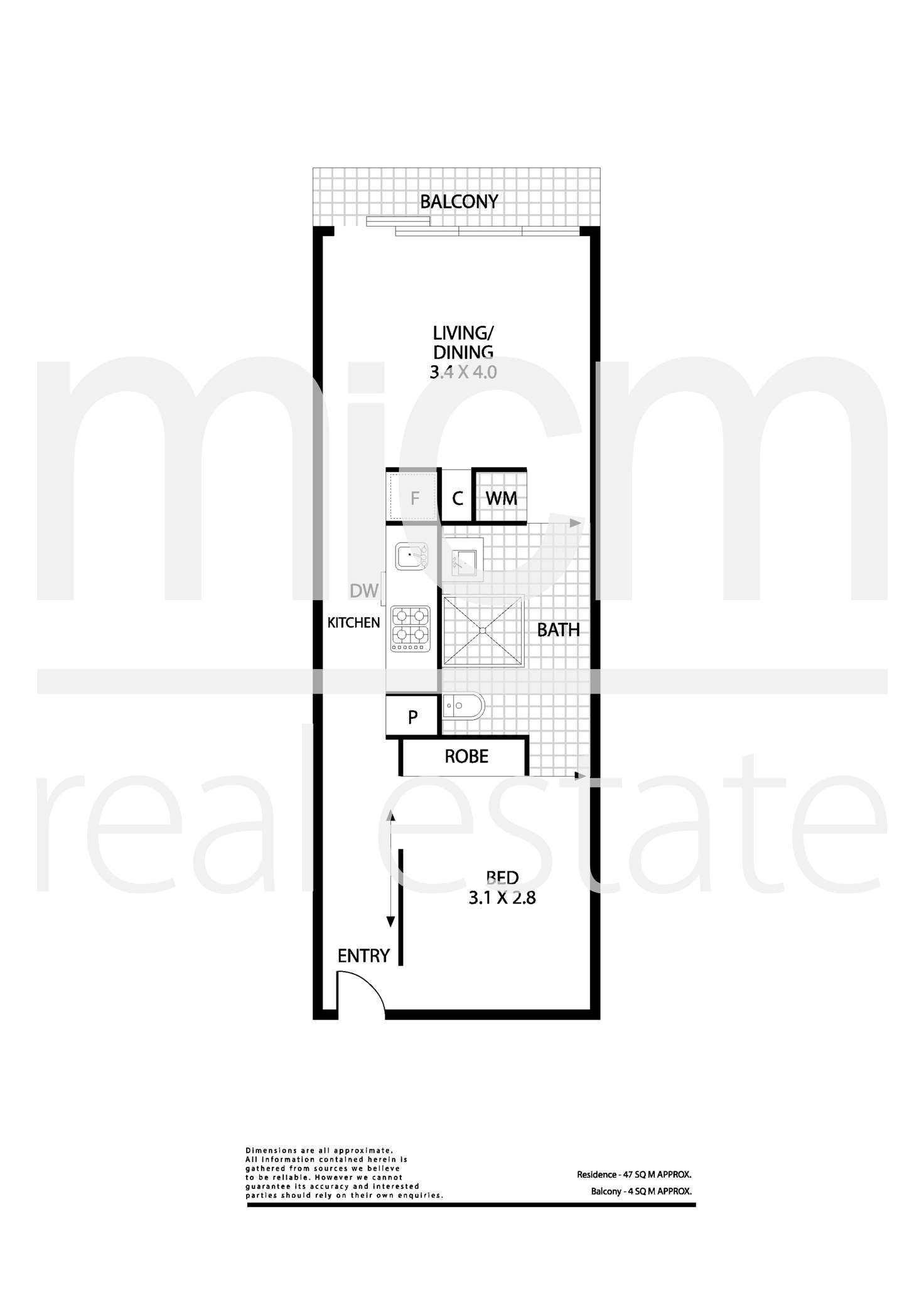 Floorplan of Homely apartment listing, 513/65 Coventry Street, Southbank VIC 3006