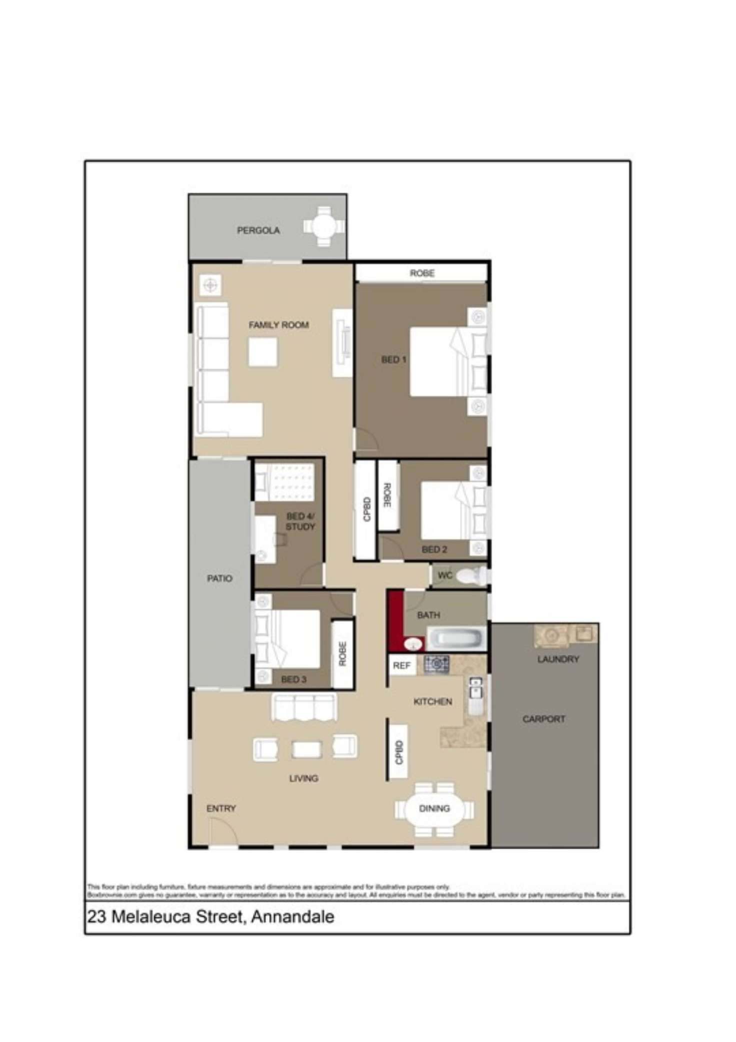 Floorplan of Homely house listing, 23 Melaleuca Street, Annandale QLD 4814