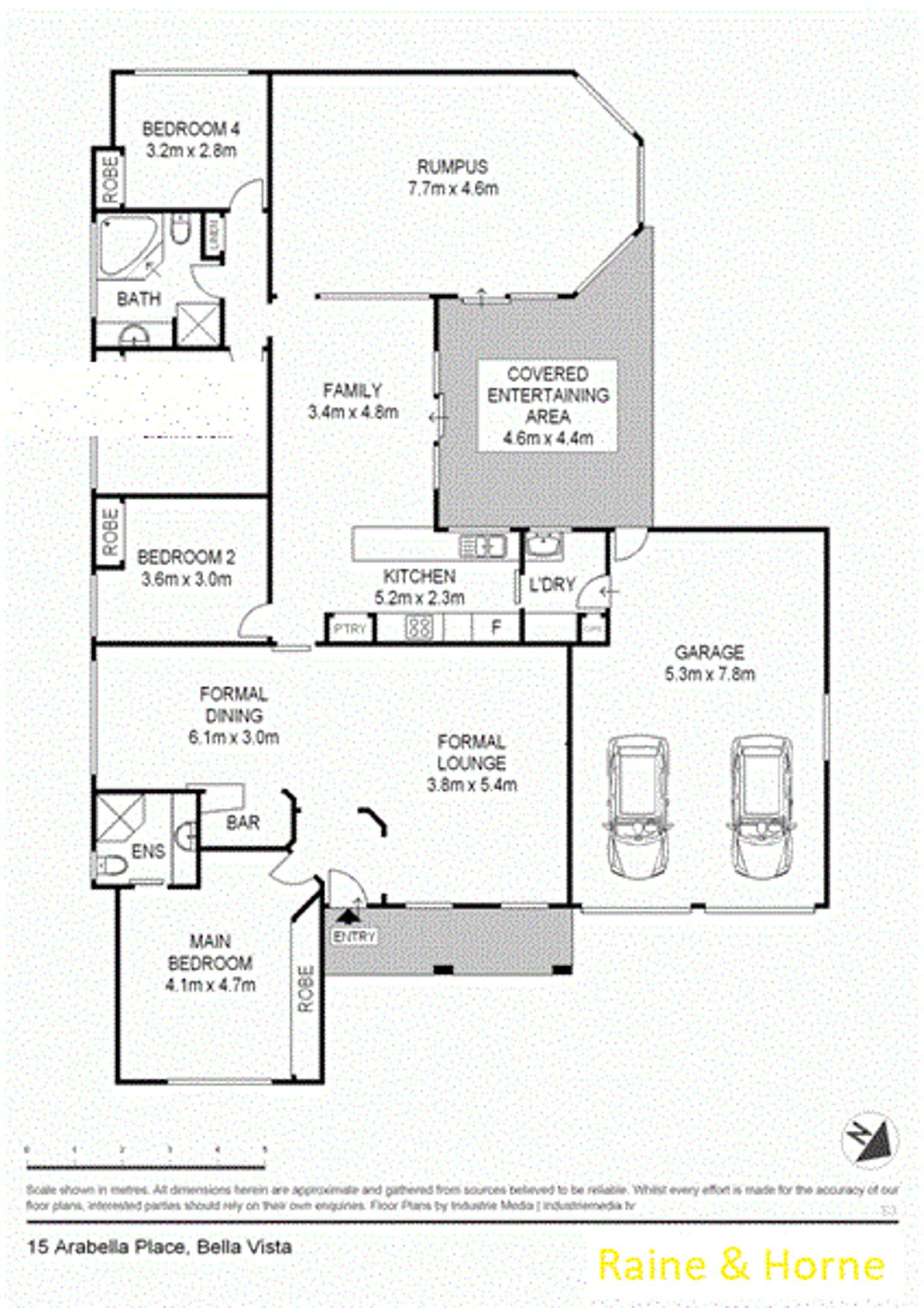Floorplan of Homely house listing, 15 Arabella Place, Bella Vista NSW 2153