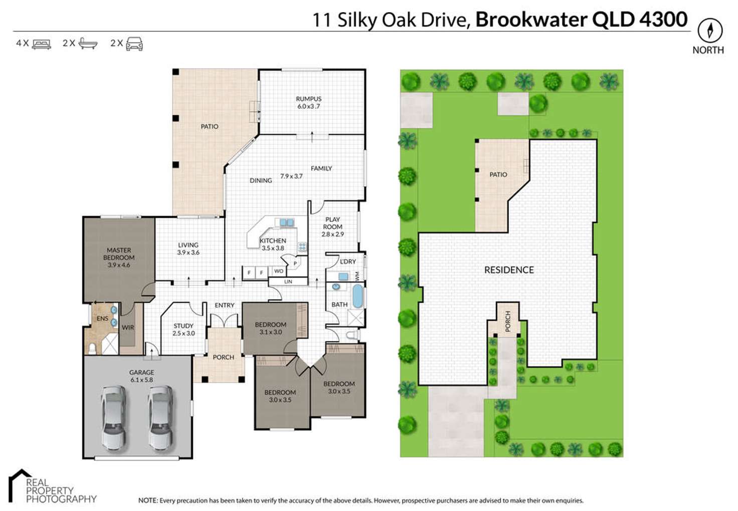 Floorplan of Homely house listing, 11 Silky Oak Drive, Brookwater QLD 4300