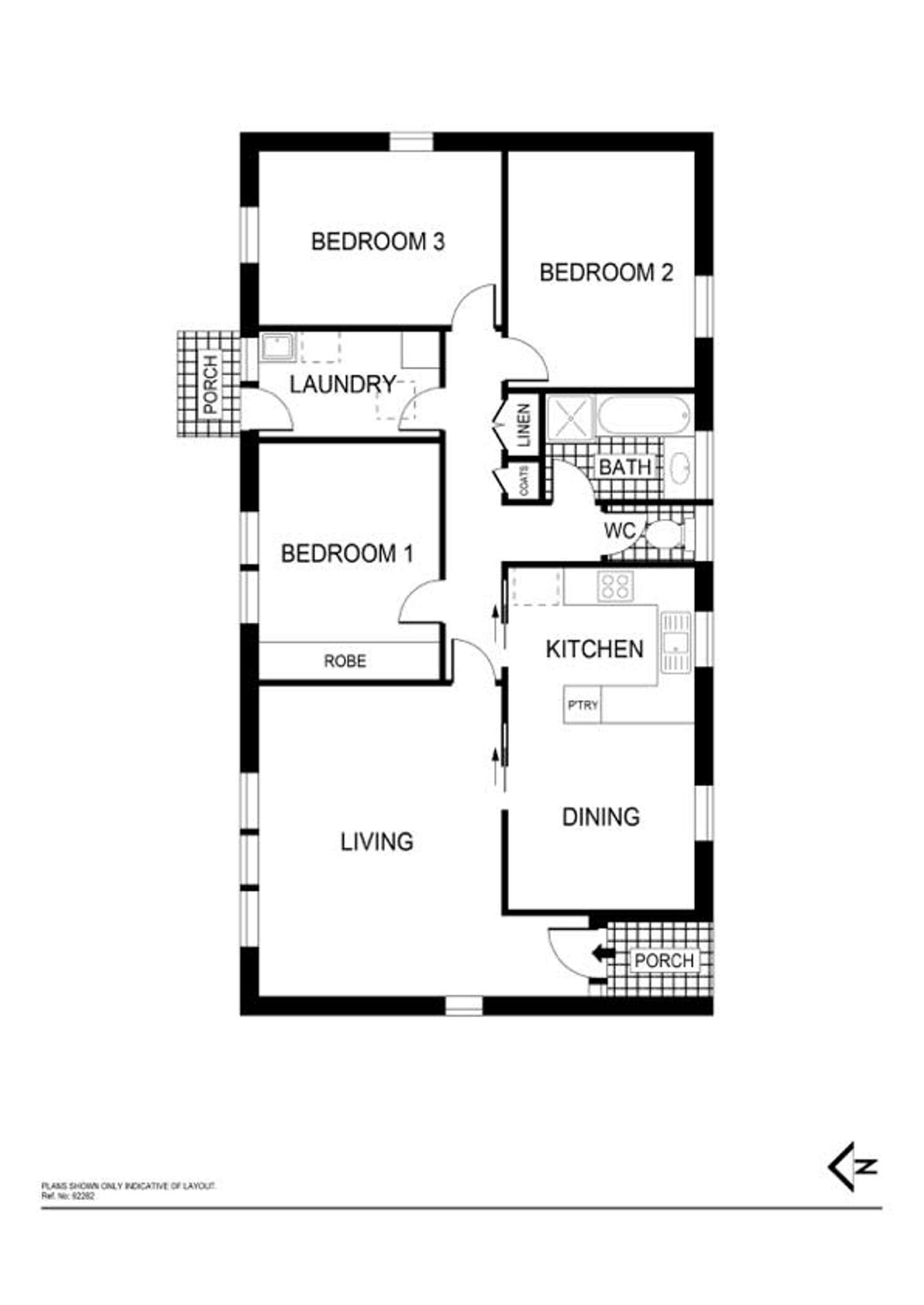 Floorplan of Homely house listing, 9 Vidal Place, Richardson ACT 2905