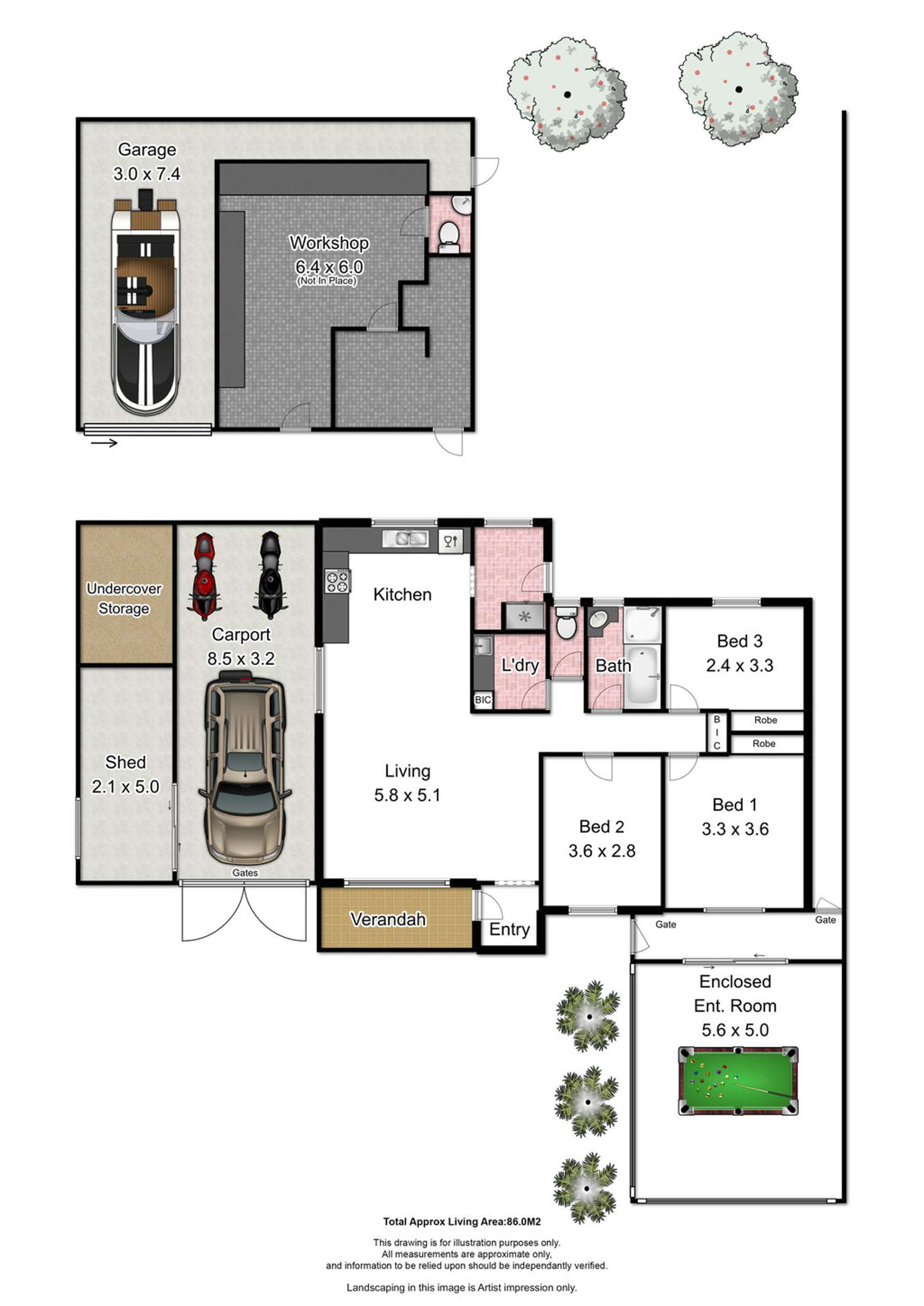 Floorplan of Homely house listing, 13 Phillip Avenue, Morphett Vale SA 5162