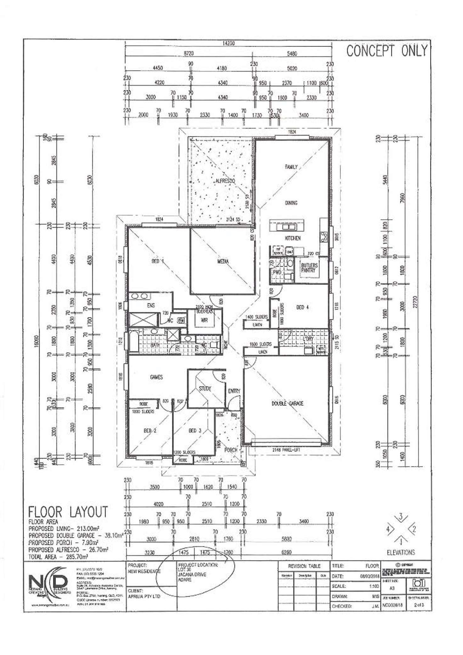 Floorplan of Homely house listing, 18 (Lot 30) Jacana Dr, Adare QLD 4343