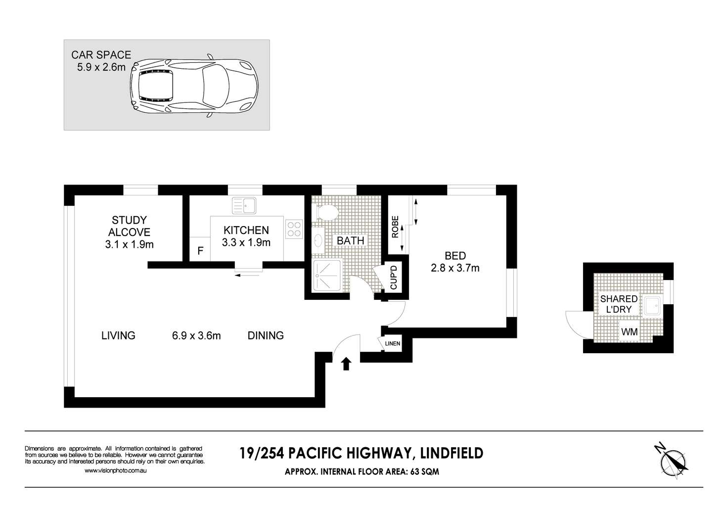 Floorplan of Homely unit listing, 19/254 Pacific Highway, Lindfield NSW 2070