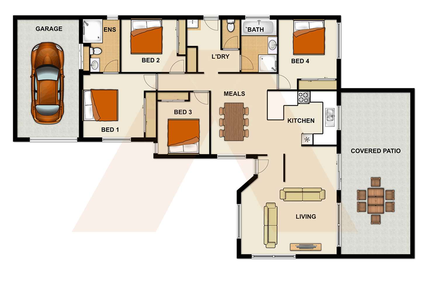 Floorplan of Homely house listing, 14 Ferndale St, Boronia Heights QLD 4124