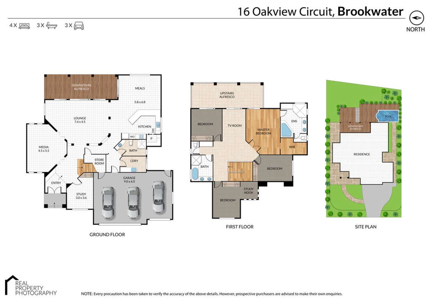 Floorplan of Homely house listing, 16 Oakview Circuit, Brookwater QLD 4300