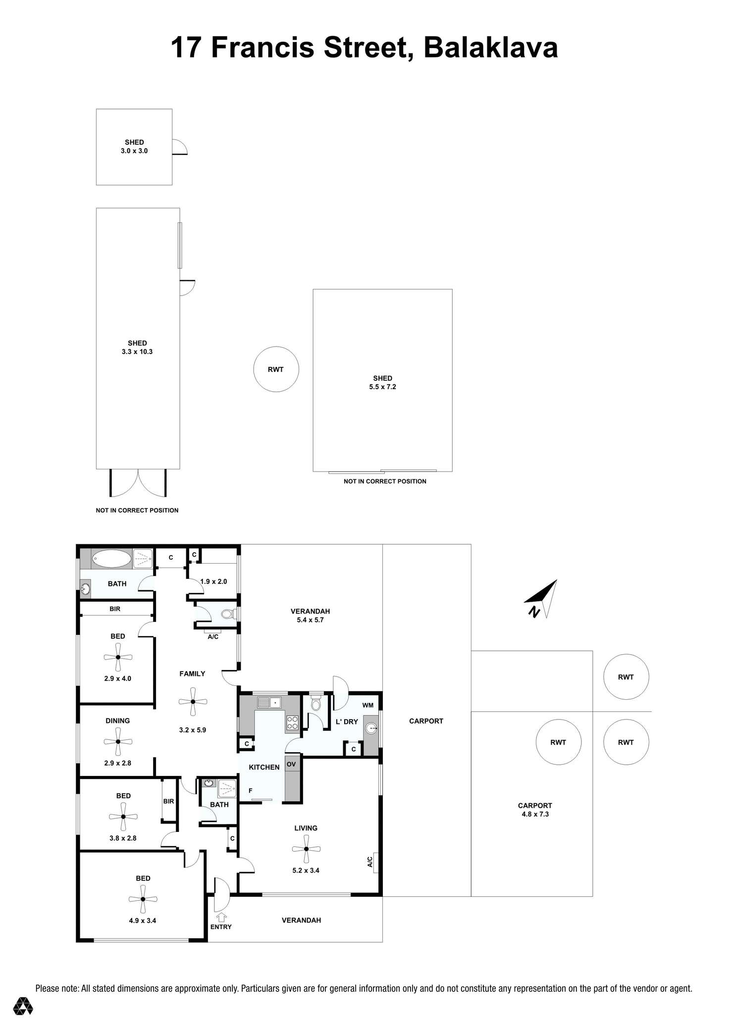 Floorplan of Homely house listing, 17 Francis Street, Balaklava SA 5461