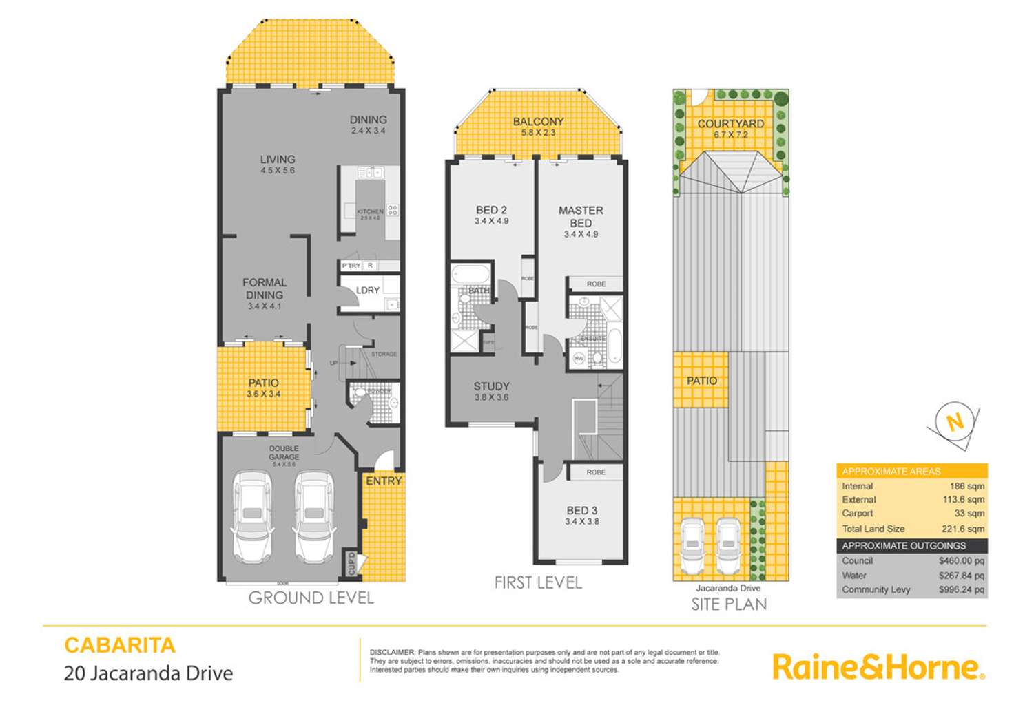 Floorplan of Homely townhouse listing, 20 Jacaranda Drive, Cabarita NSW 2137