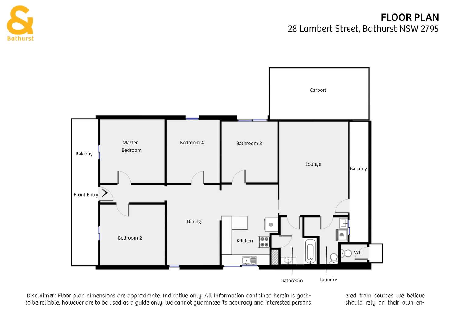 Floorplan of Homely house listing, 28 Lambert Street, Bathurst NSW 2795