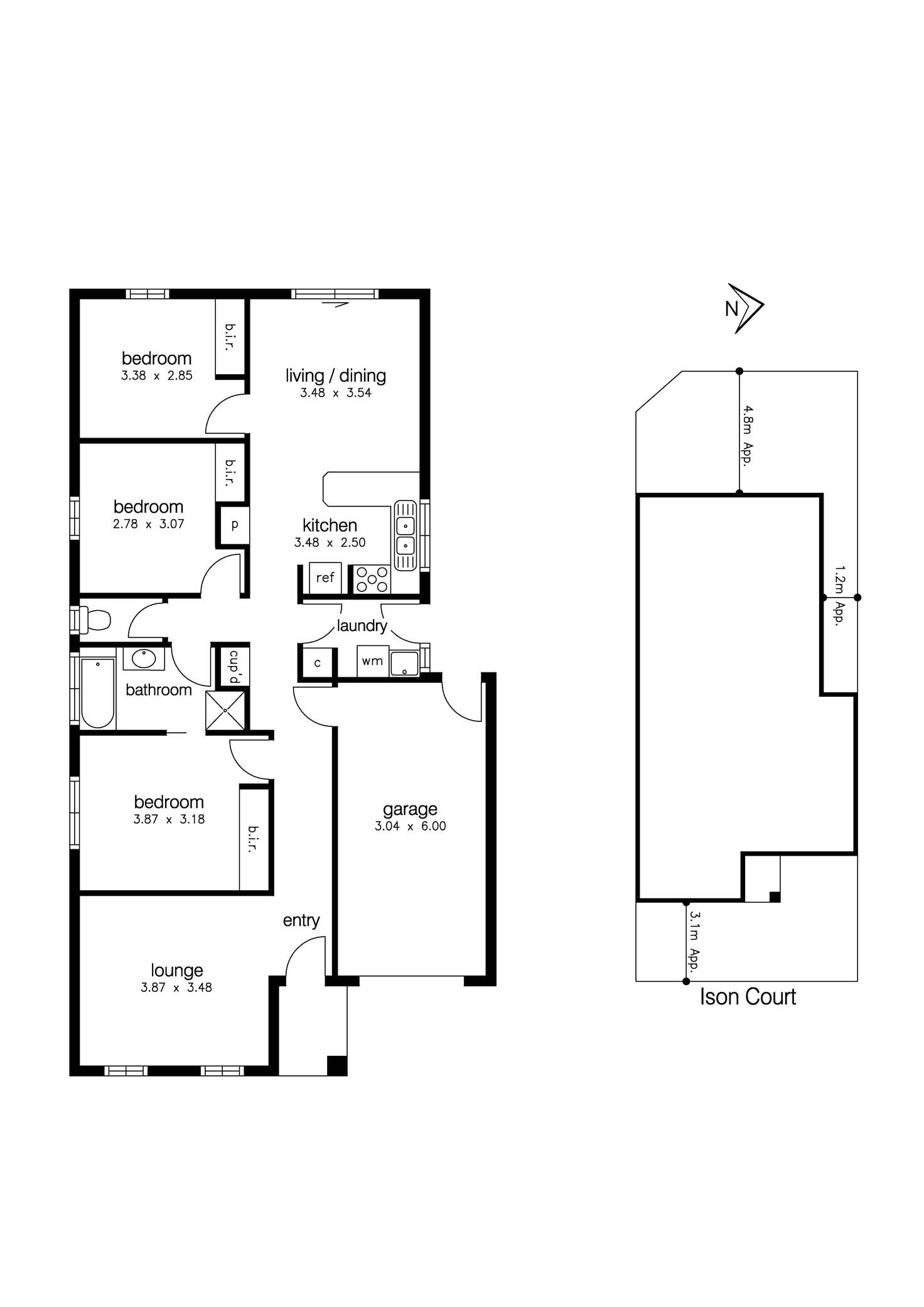 Floorplan of Homely house listing, 1/7 Ison Court, Altona Meadows VIC 3028