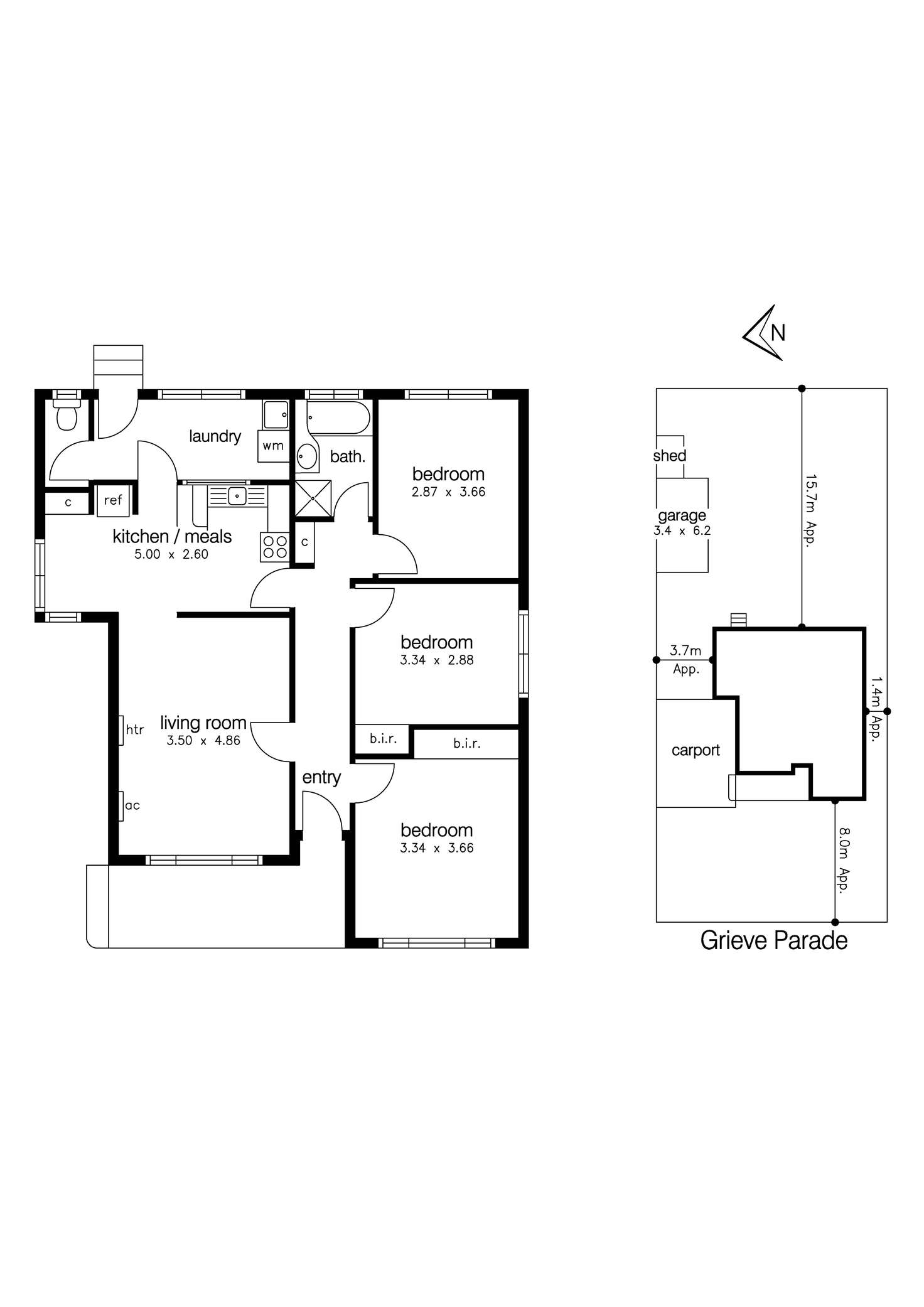 Floorplan of Homely house listing, 134 Grieve Parade, Altona VIC 3018