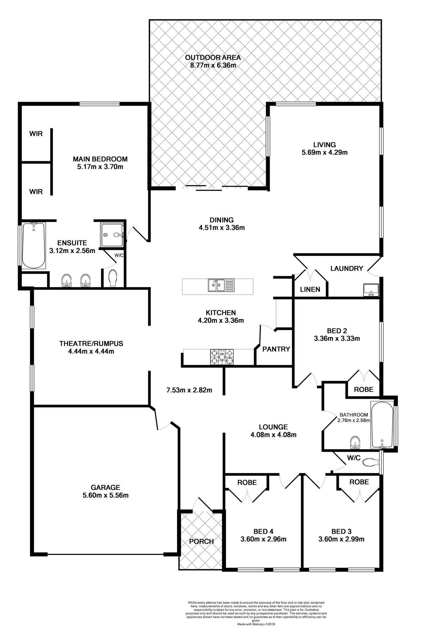 Floorplan of Homely house listing, 6 Weemala Close, Aberglasslyn NSW 2320