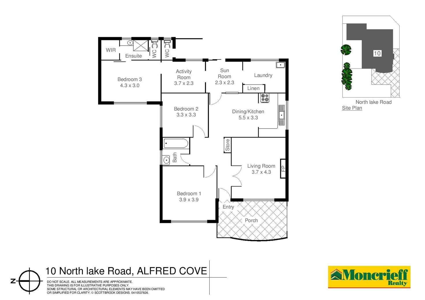 Floorplan of Homely house listing, 10 North Lake Road, Alfred Cove WA 6154