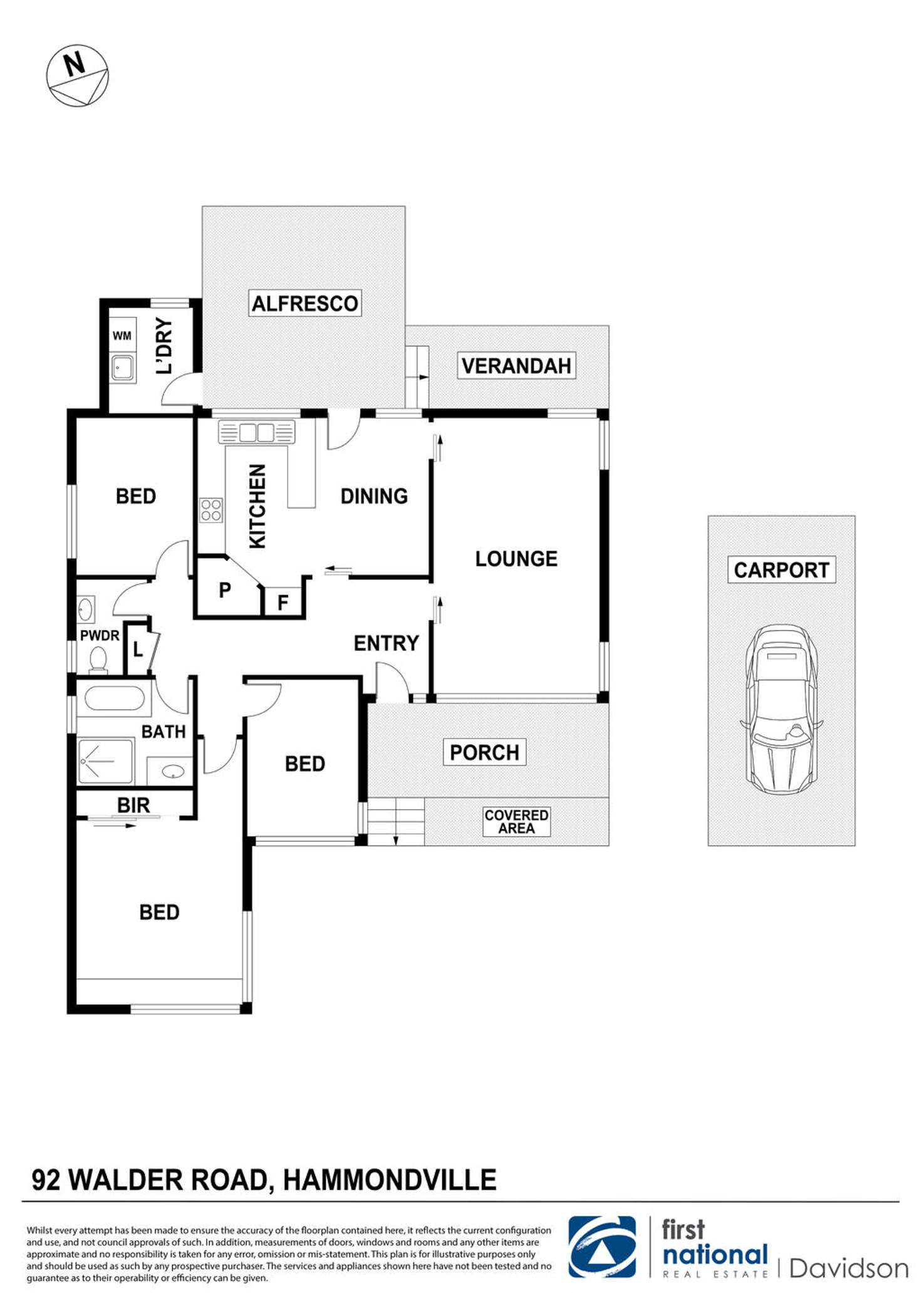 Floorplan of Homely house listing, 92 Walder Road, Hammondville NSW 2170