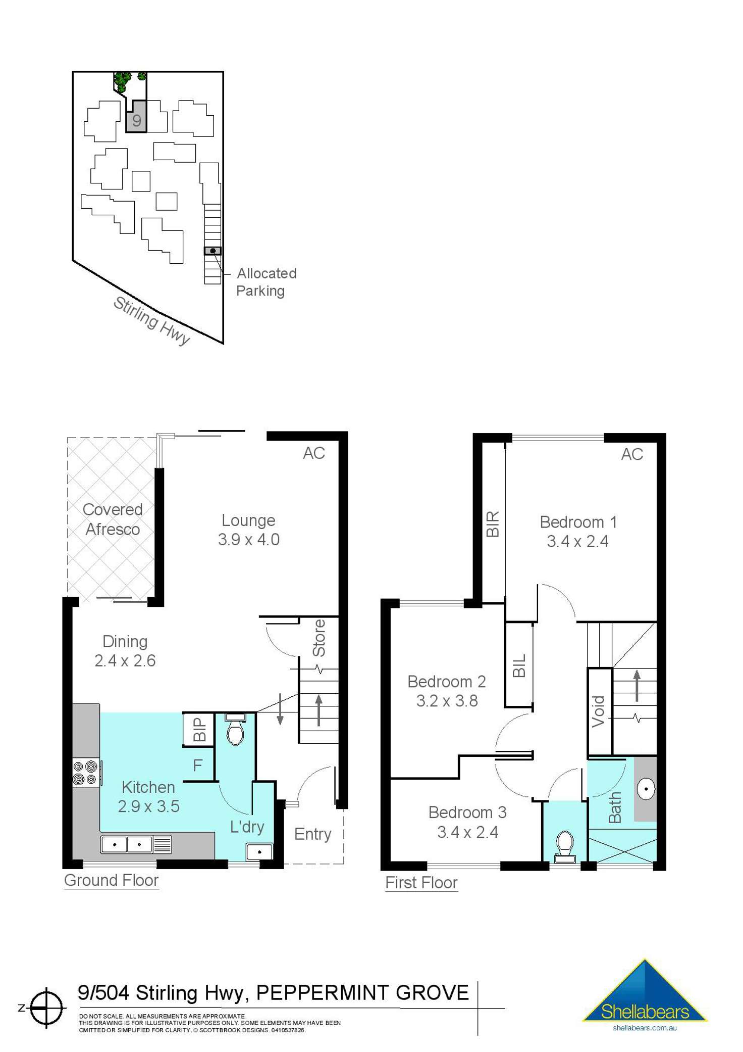 Floorplan of Homely house listing, 9/504 Stirling Highway, Peppermint Grove WA 6011