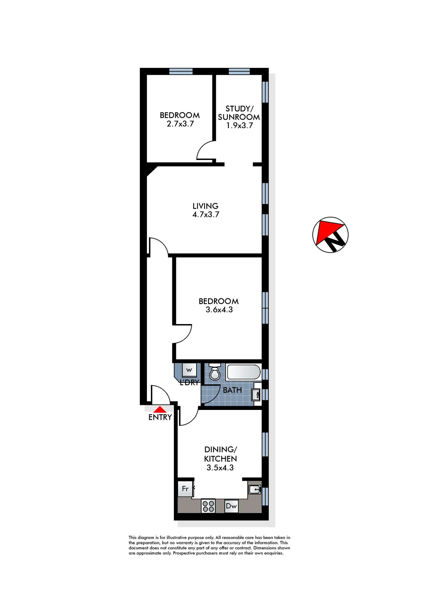 Floorplan of Homely apartment listing, 11/94A Birriga Road, Bellevue Hill NSW 2023