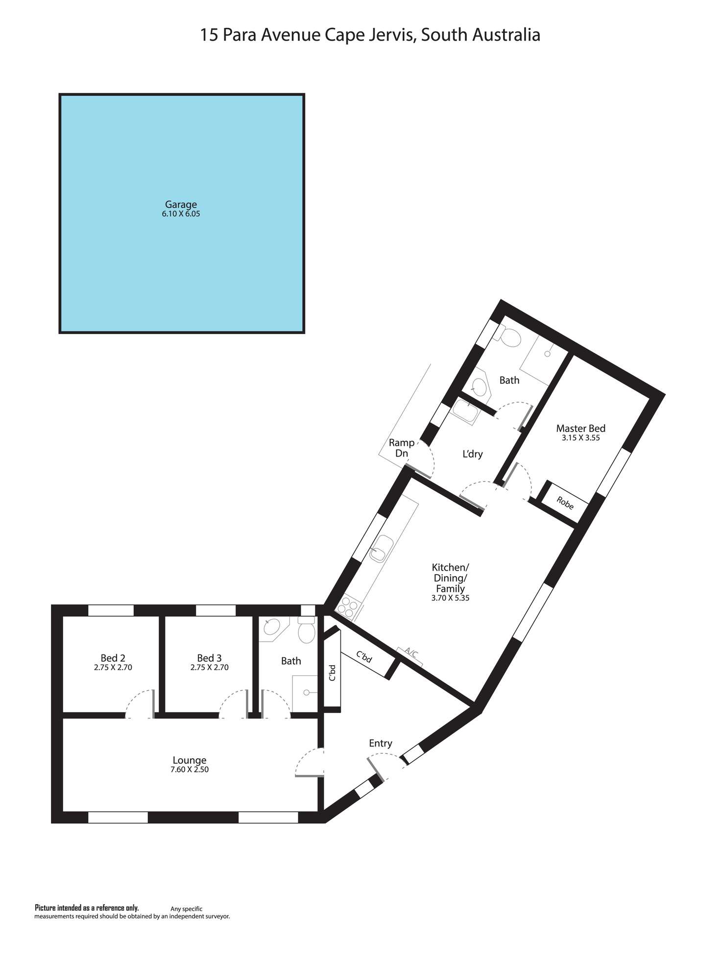 Floorplan of Homely house listing, 15 Para Avenue, Cape Jervis SA 5204