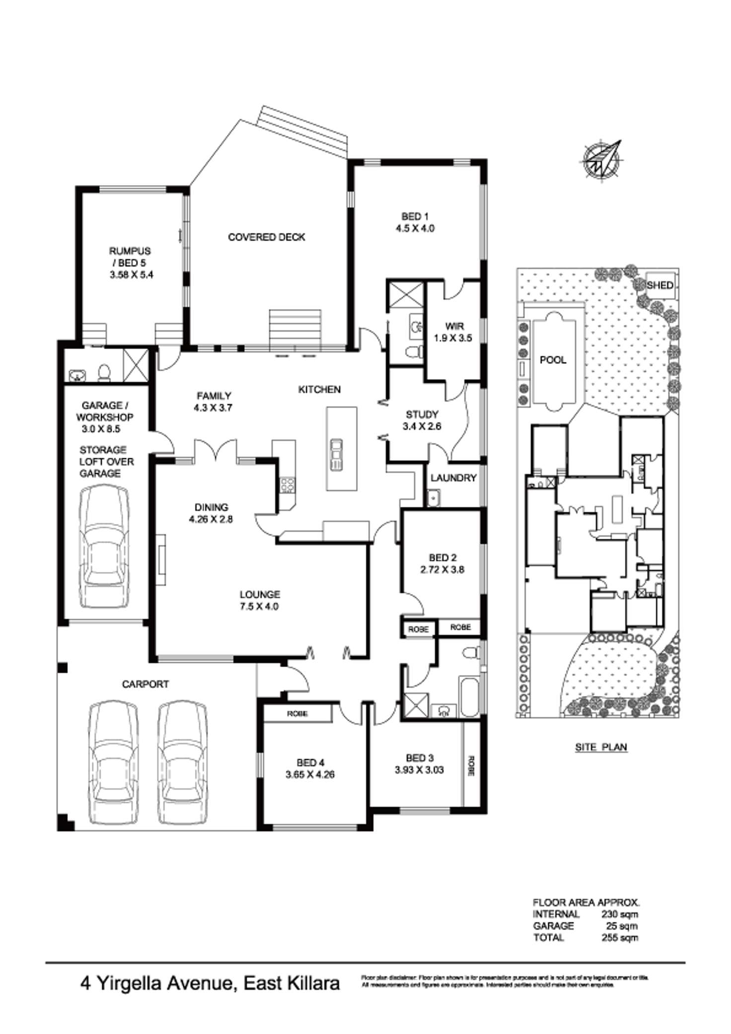 Floorplan of Homely house listing, 4 Yirgella Avenue, East Killara NSW 2071