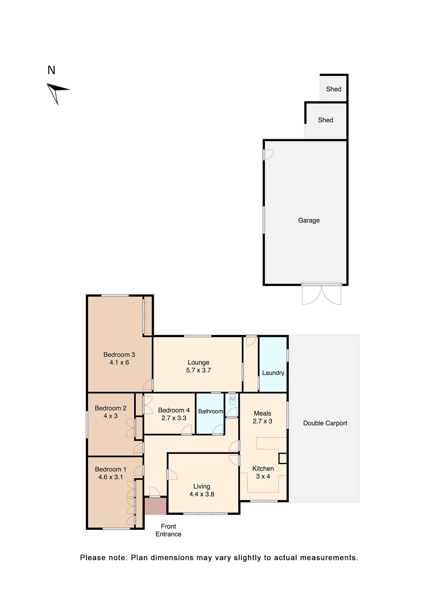 Floorplan of Homely house listing, 39 High Street, Beaufort VIC 3373