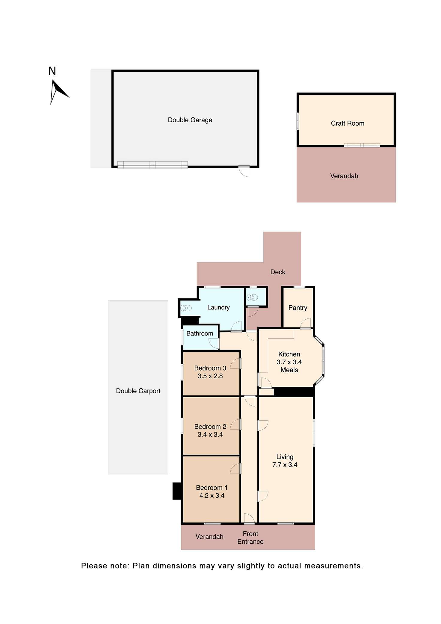 Floorplan of Homely house listing, 18 Burke Street, Beaufort VIC 3373