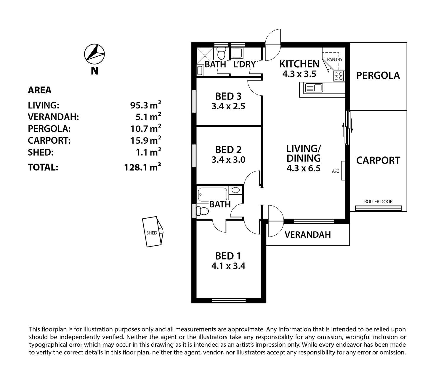 Floorplan of Homely house listing, 3 Paringa Close, Balhannah SA 5242