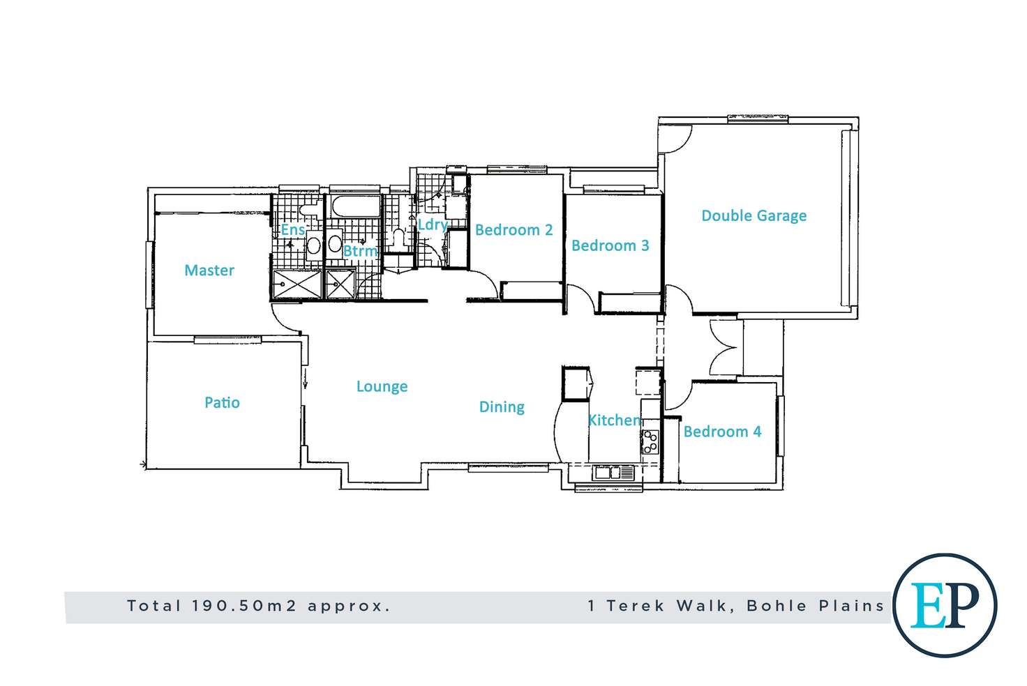 Floorplan of Homely house listing, 1 Terek Walk, Bohle Plains QLD 4817