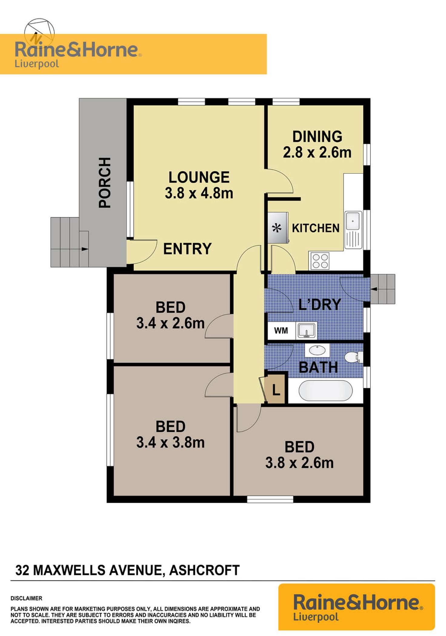 Floorplan of Homely house listing, 32 Maxwells Avenue, Ashcroft NSW 2168