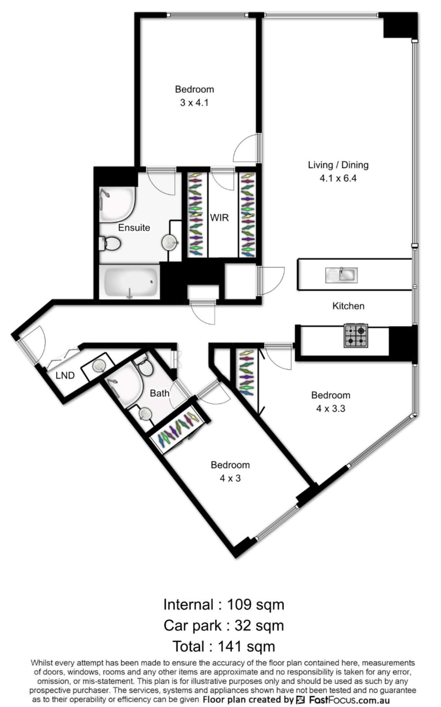 Floorplan of Homely apartment listing, 5102/501 Adelaide Street, Brisbane City QLD 4000
