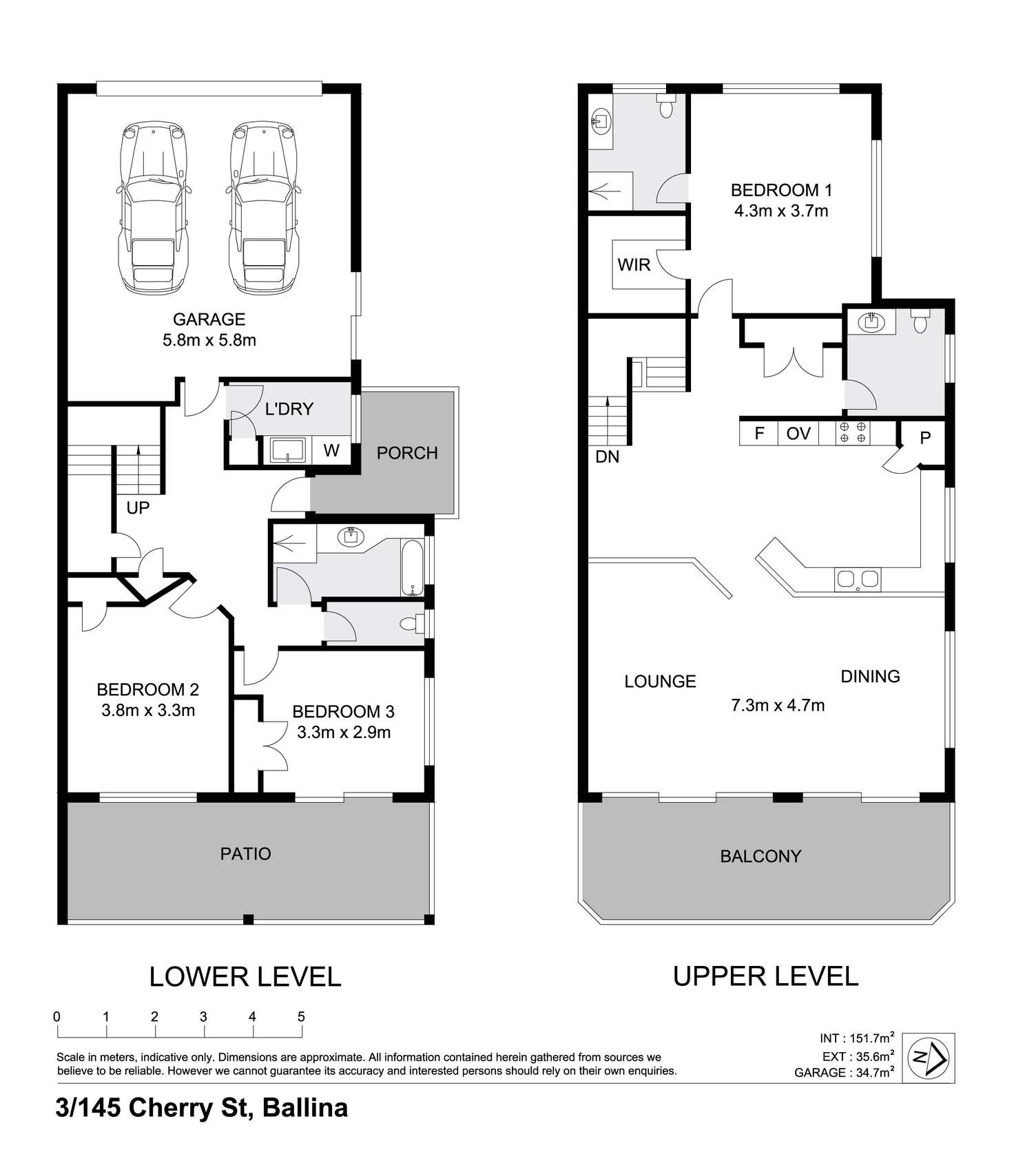 Floorplan of Homely townhouse listing, 3/145 Cherry Street, Ballina NSW 2478