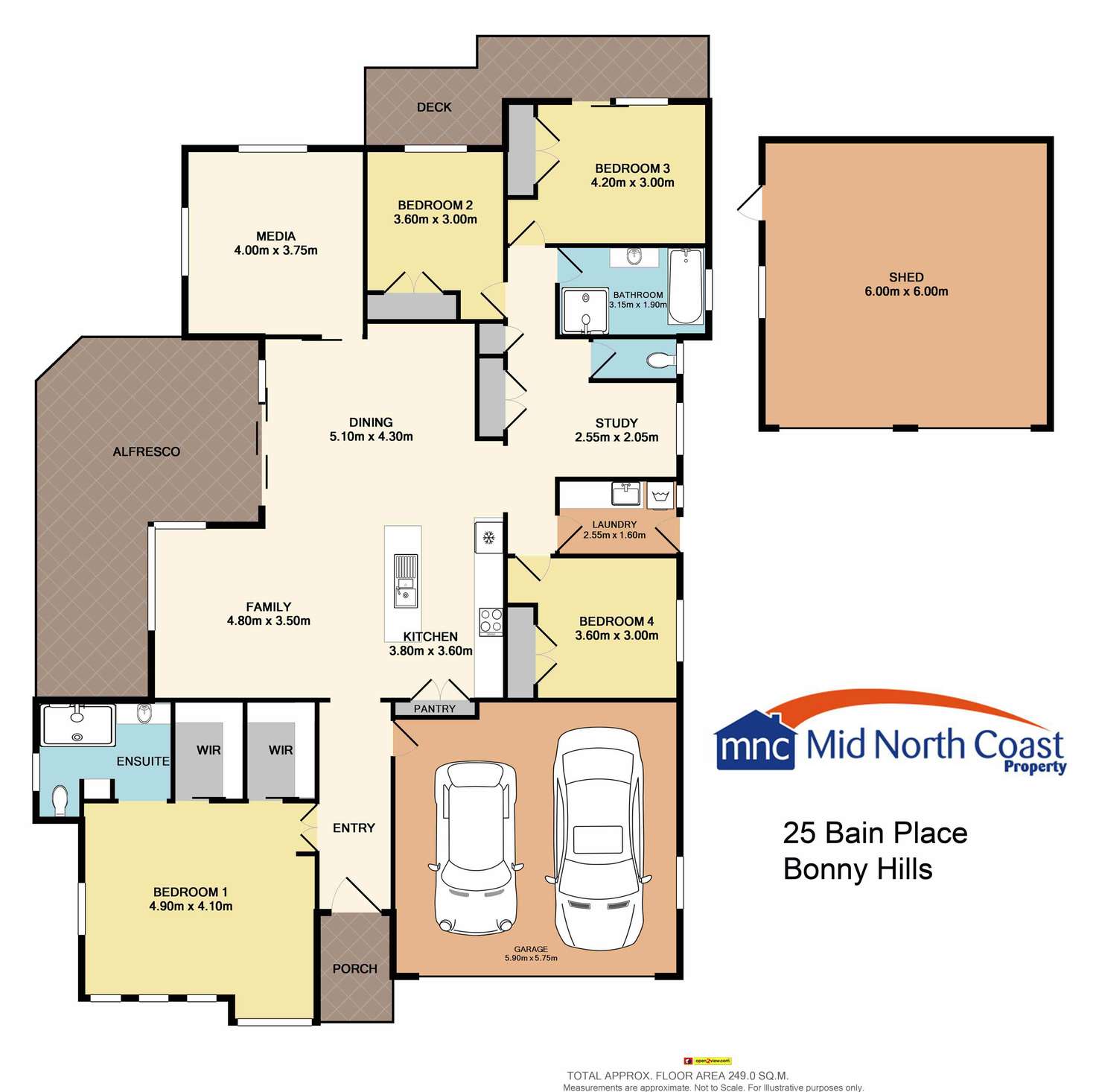 Floorplan of Homely house listing, 25 Bain Place, Bonny Hills NSW 2445