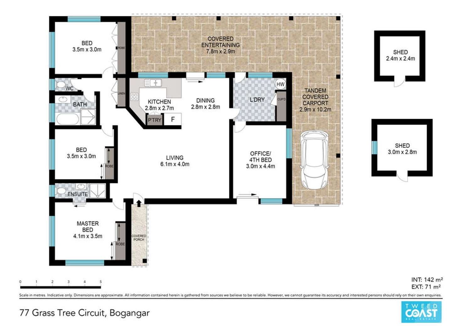 Floorplan of Homely house listing, 77 Grasstree Circuit, Bogangar NSW 2488