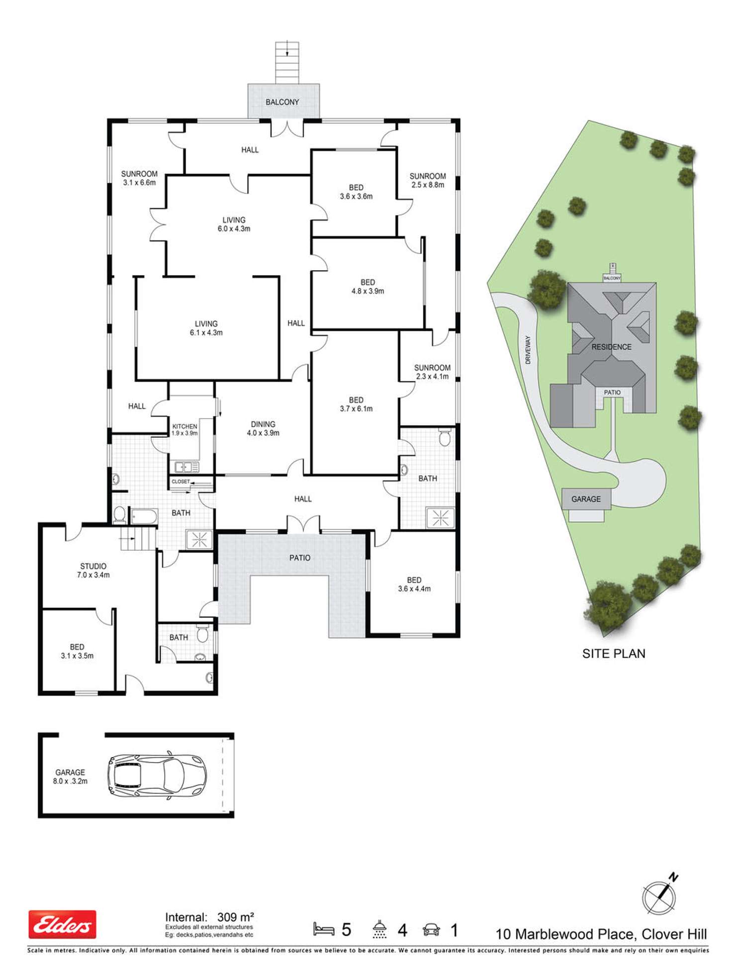 Floorplan of Homely house listing, 10 Marblewood Place, Bangalow NSW 2479