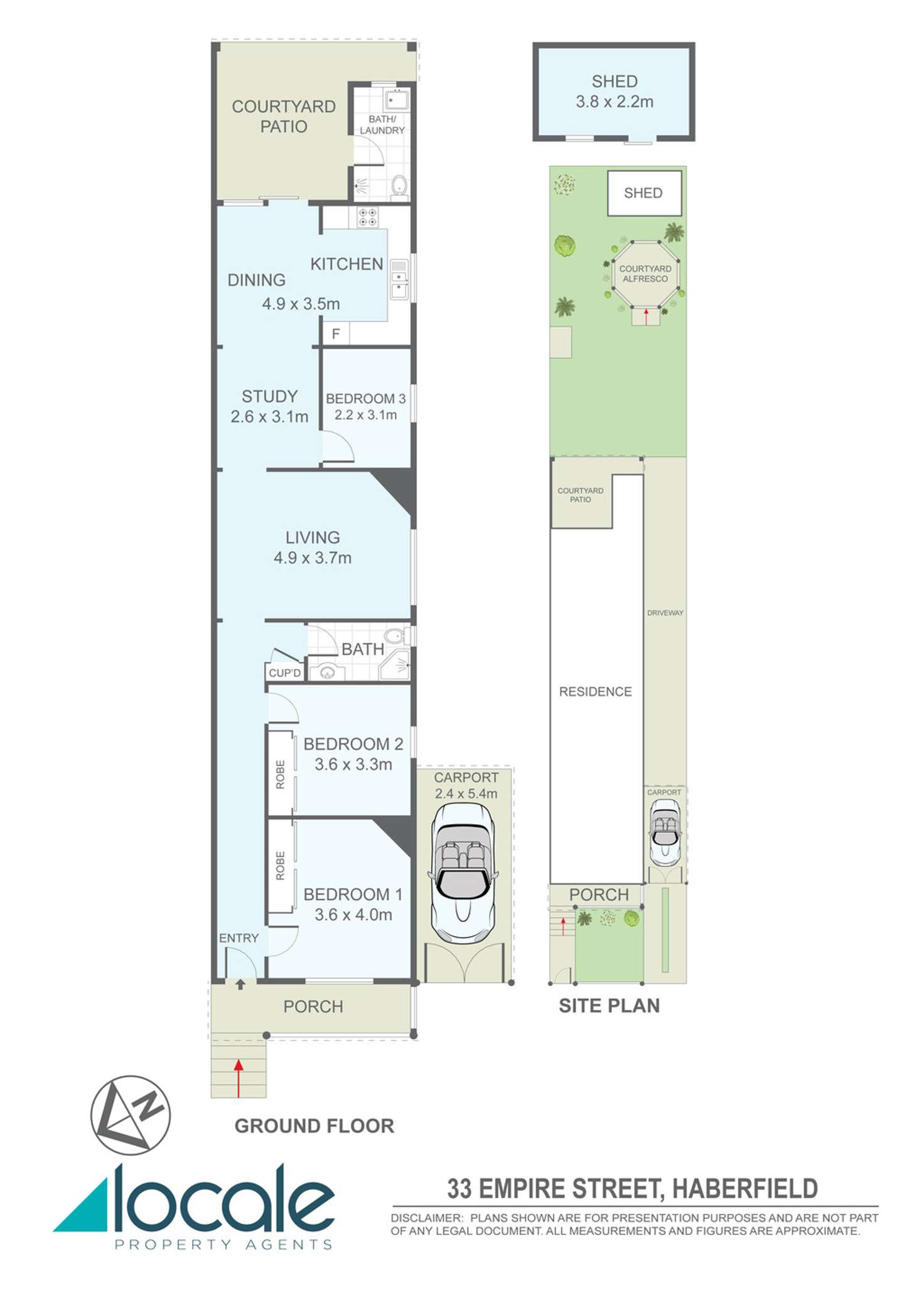 Floorplan of Homely house listing, 33 Empire Street, Haberfield NSW 2045