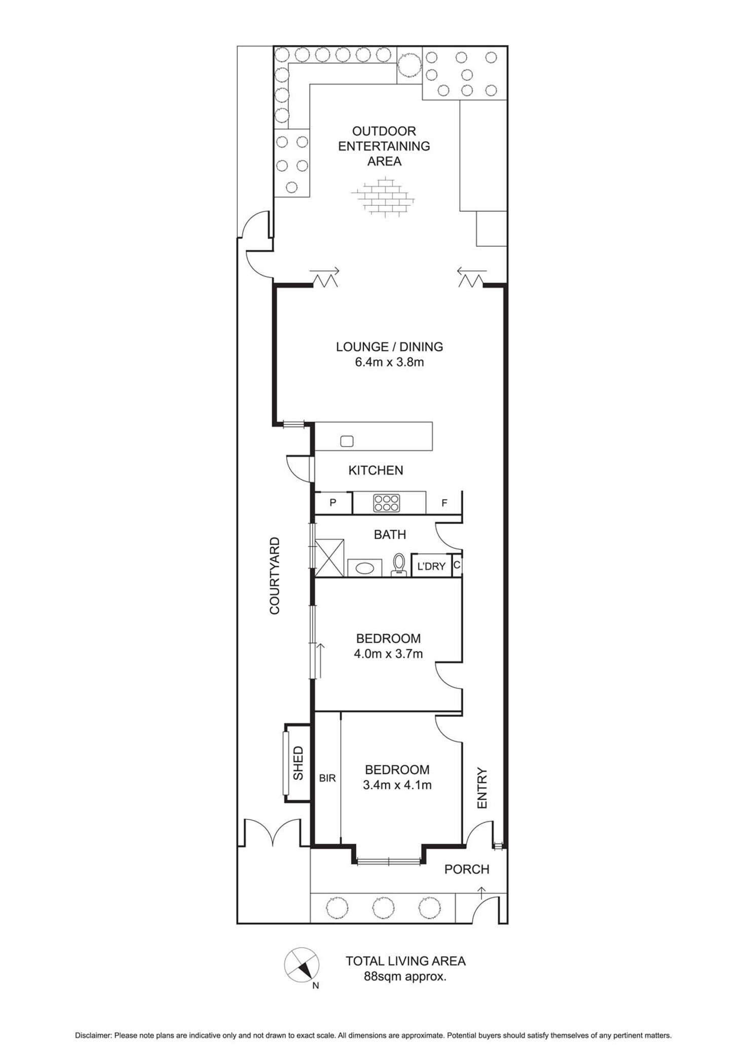 Floorplan of Homely house listing, 6 Erskine Street, Albert Park VIC 3206