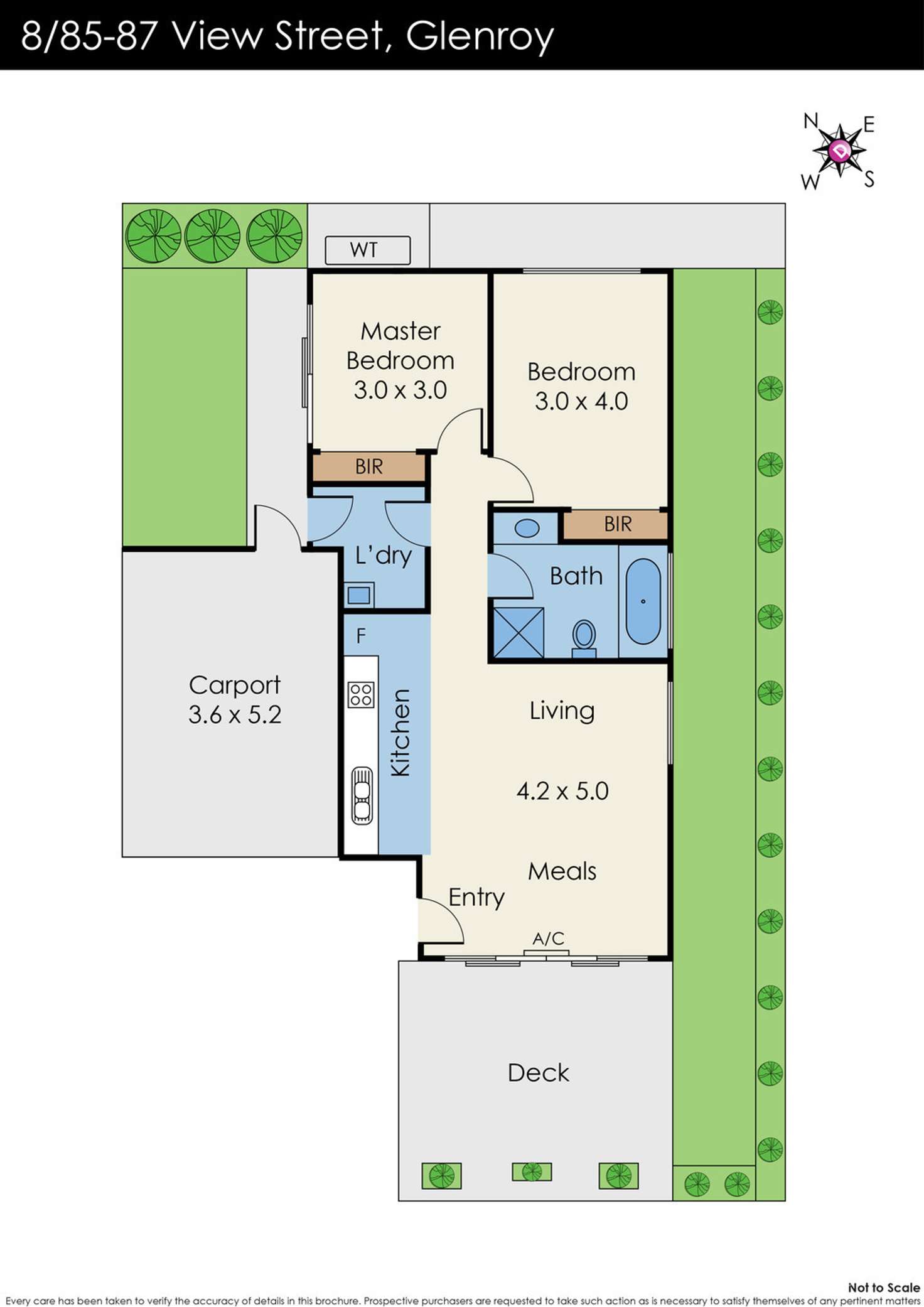 Floorplan of Homely unit listing, 8/85-87 View Street, Glenroy VIC 3046