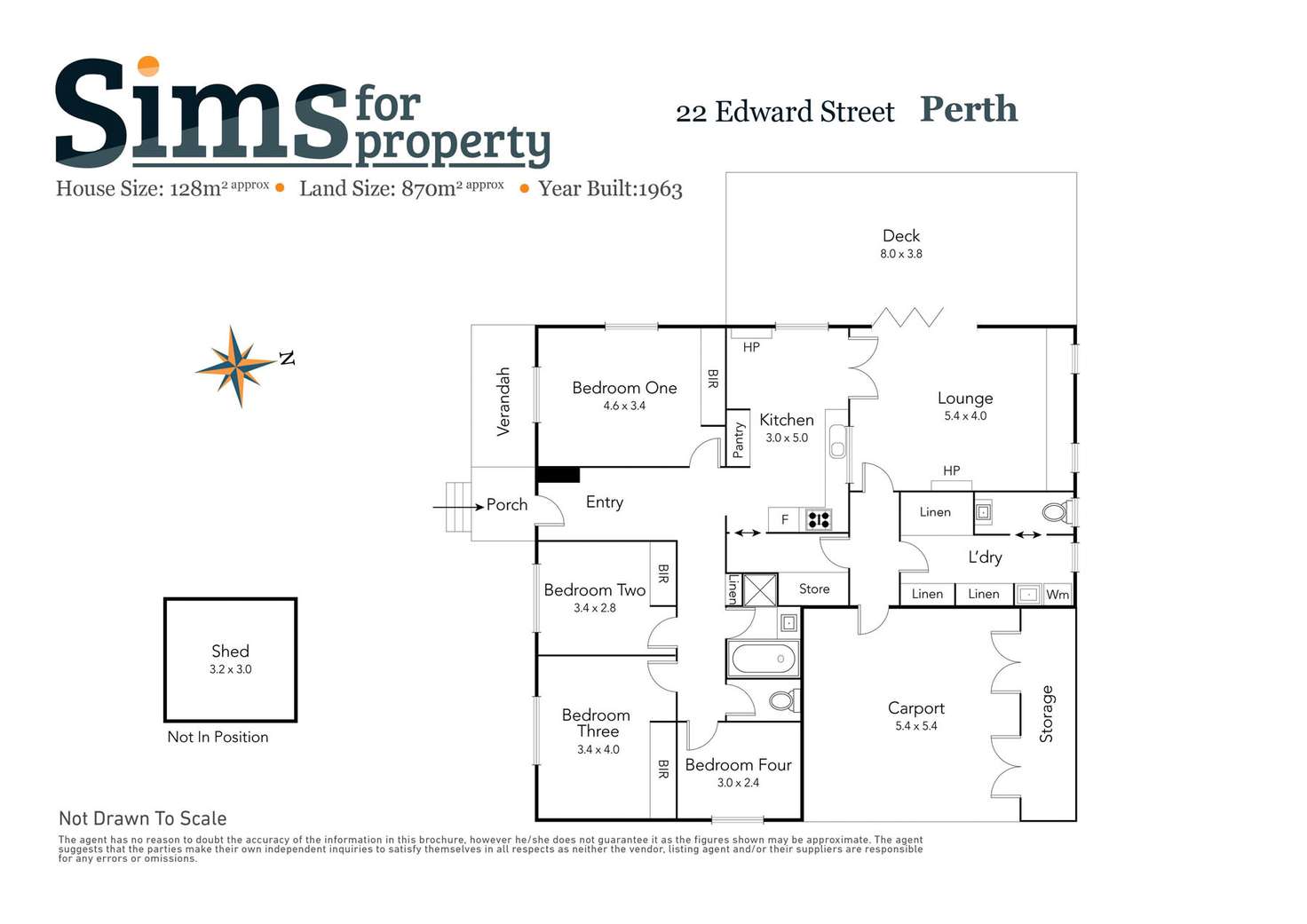 Floorplan of Homely house listing, 22 Edward Street, Perth TAS 7300